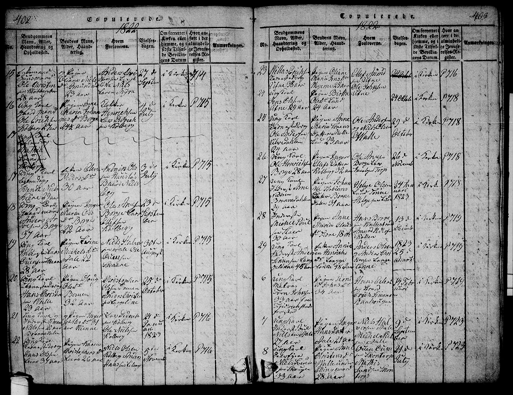 Onsøy prestekontor Kirkebøker, SAO/A-10914/G/Ga/L0001: Parish register (copy) no. I 1, 1814-1840, p. 402-403