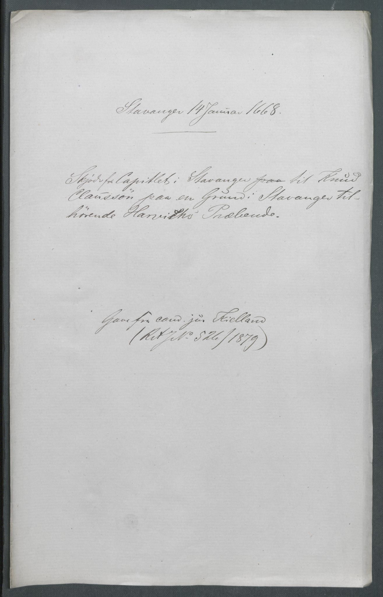 Riksarkivets diplomsamling, AV/RA-EA-5965/F02/L0171: Dokumenter, 1667-1670, p. 98