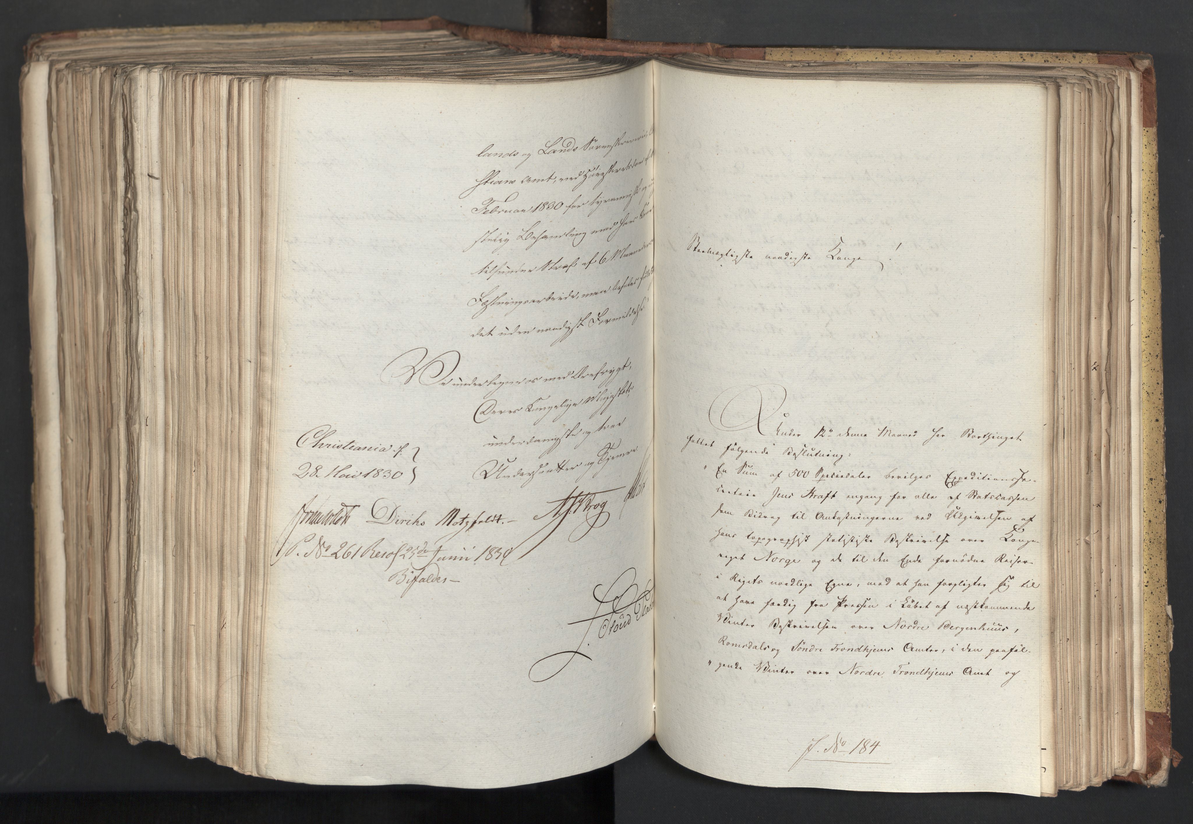 Statsrådsavdelingen i Stockholm, AV/RA-S-1003/D/Da/L0065: Regjeringsinnstillinger nr. 1-239, 1830, p. 788