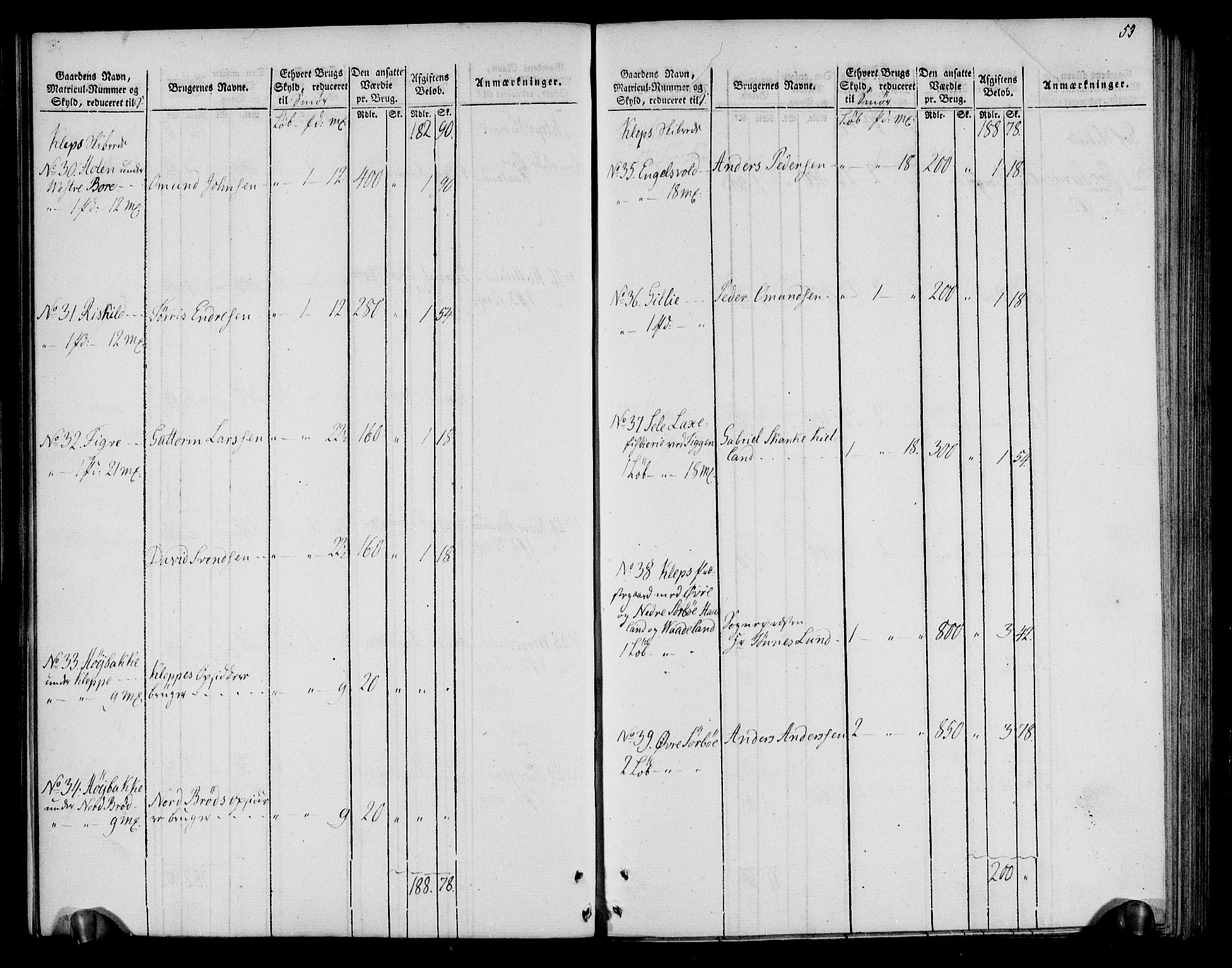 Rentekammeret inntil 1814, Realistisk ordnet avdeling, AV/RA-EA-4070/N/Ne/Nea/L0099: Jæren og Dalane fogderi. Oppebørselsregister, 1803-1804, p. 57