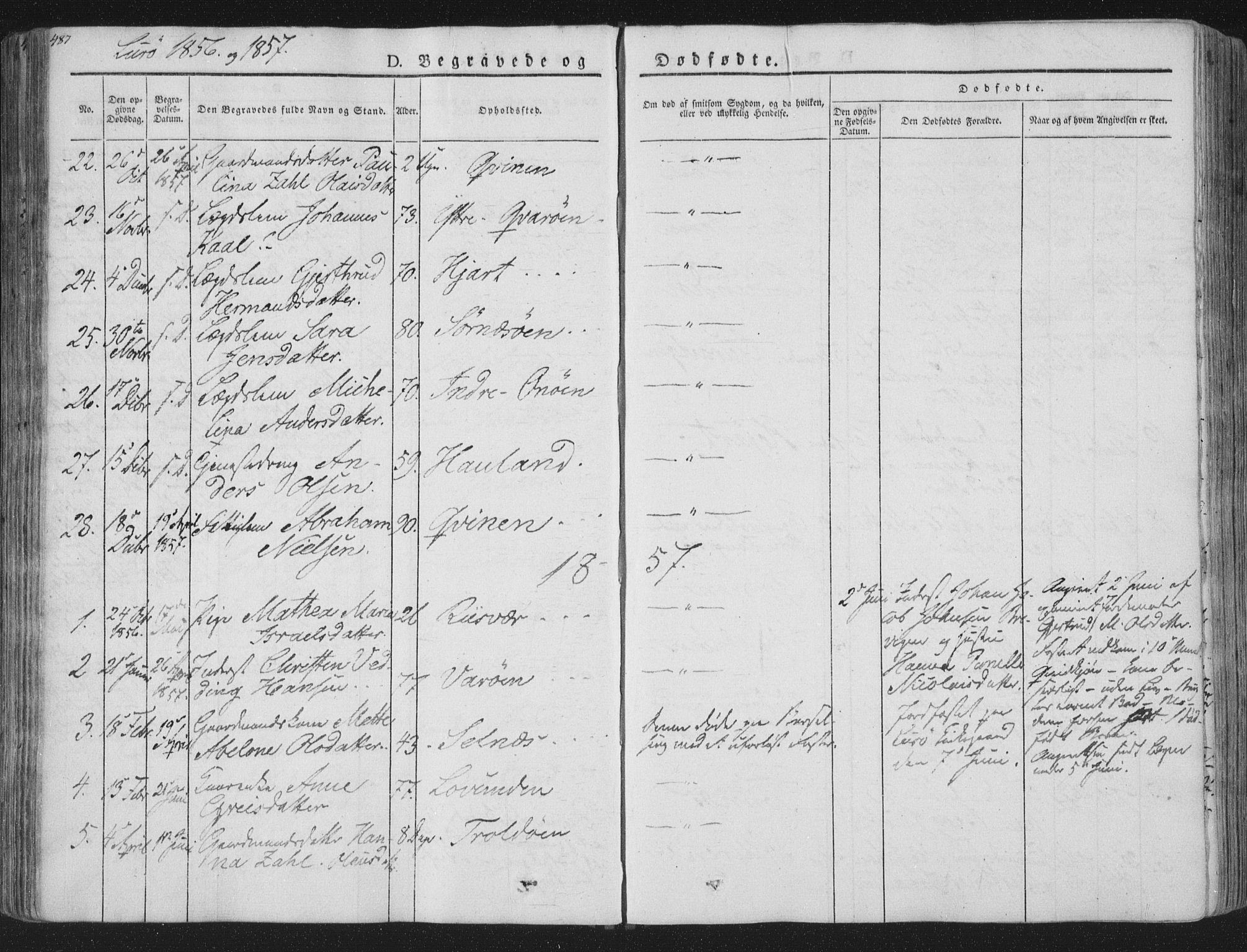 Ministerialprotokoller, klokkerbøker og fødselsregistre - Nordland, SAT/A-1459/839/L0566: Parish register (official) no. 839A03, 1825-1862, p. 487