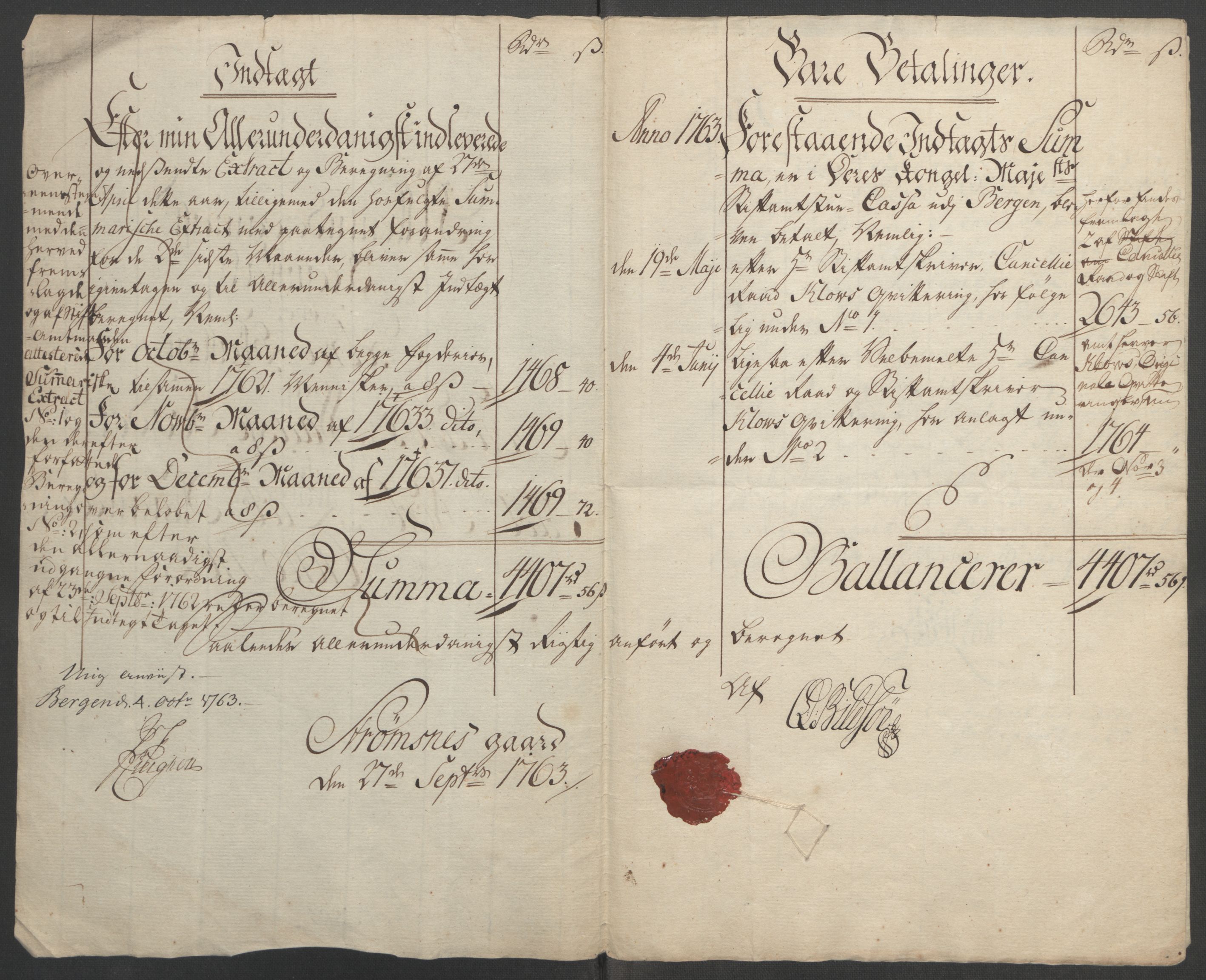 Rentekammeret inntil 1814, Reviderte regnskaper, Fogderegnskap, RA/EA-4092/R51/L3303: Ekstraskatten Nordhordland og Voss, 1762-1772, p. 6