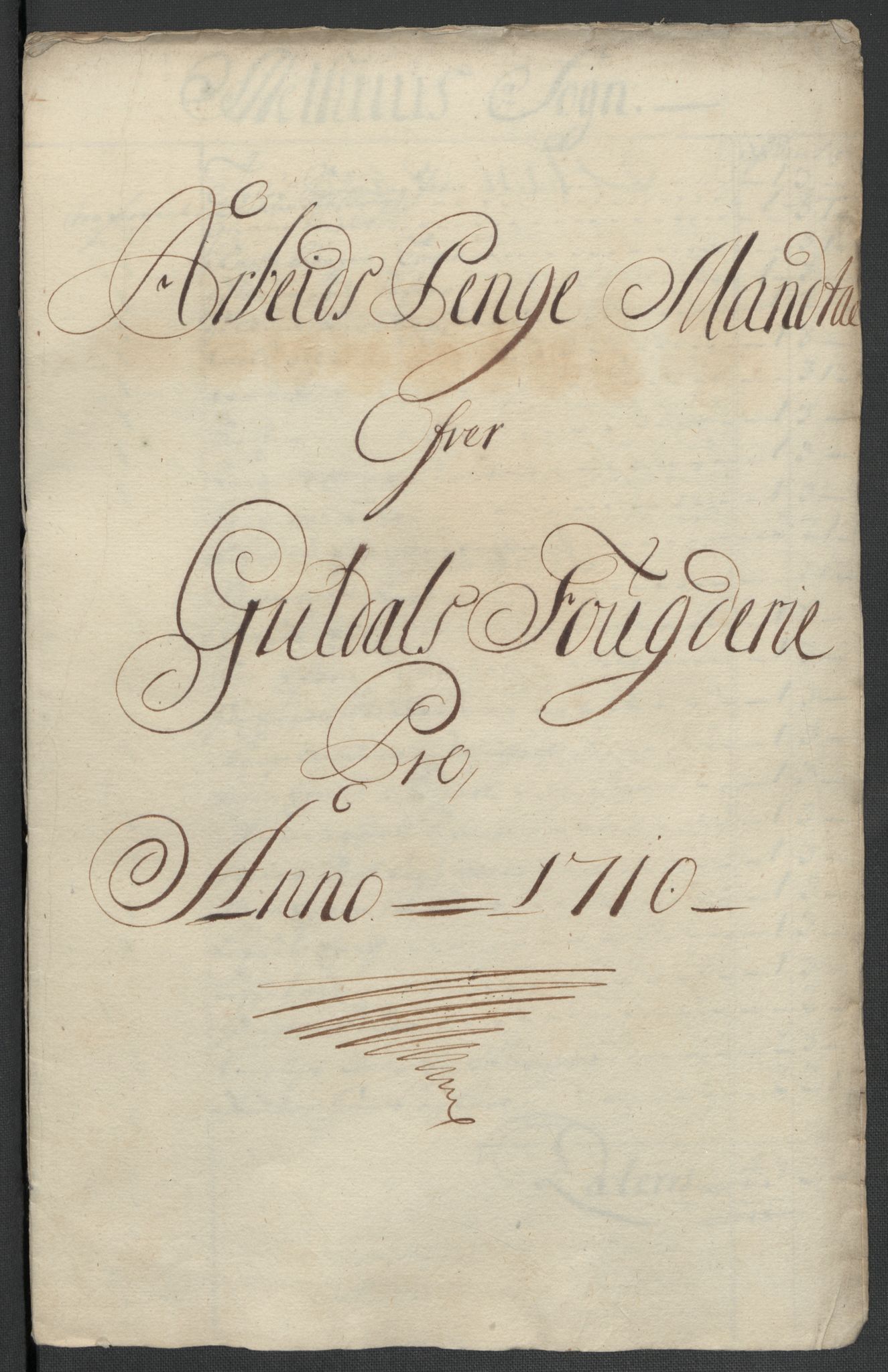 Rentekammeret inntil 1814, Reviderte regnskaper, Fogderegnskap, RA/EA-4092/R60/L3960: Fogderegnskap Orkdal og Gauldal, 1710, p. 302