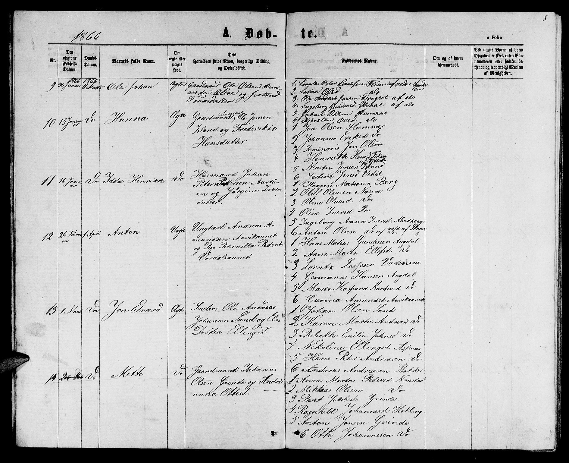 Ministerialprotokoller, klokkerbøker og fødselsregistre - Nord-Trøndelag, AV/SAT-A-1458/714/L0133: Parish register (copy) no. 714C02, 1865-1877, p. 8