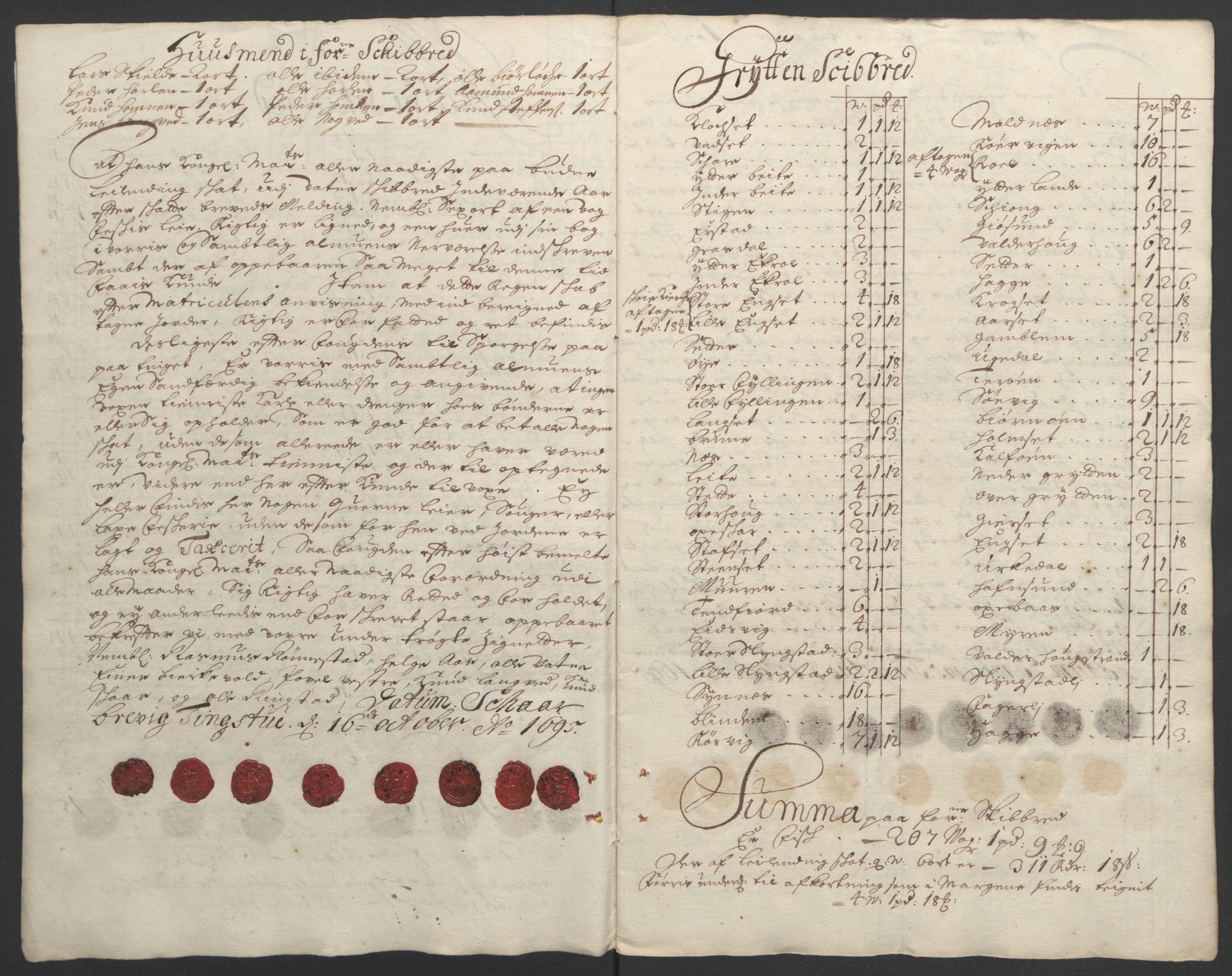 Rentekammeret inntil 1814, Reviderte regnskaper, Fogderegnskap, AV/RA-EA-4092/R54/L3555: Fogderegnskap Sunnmøre, 1694-1695, p. 194