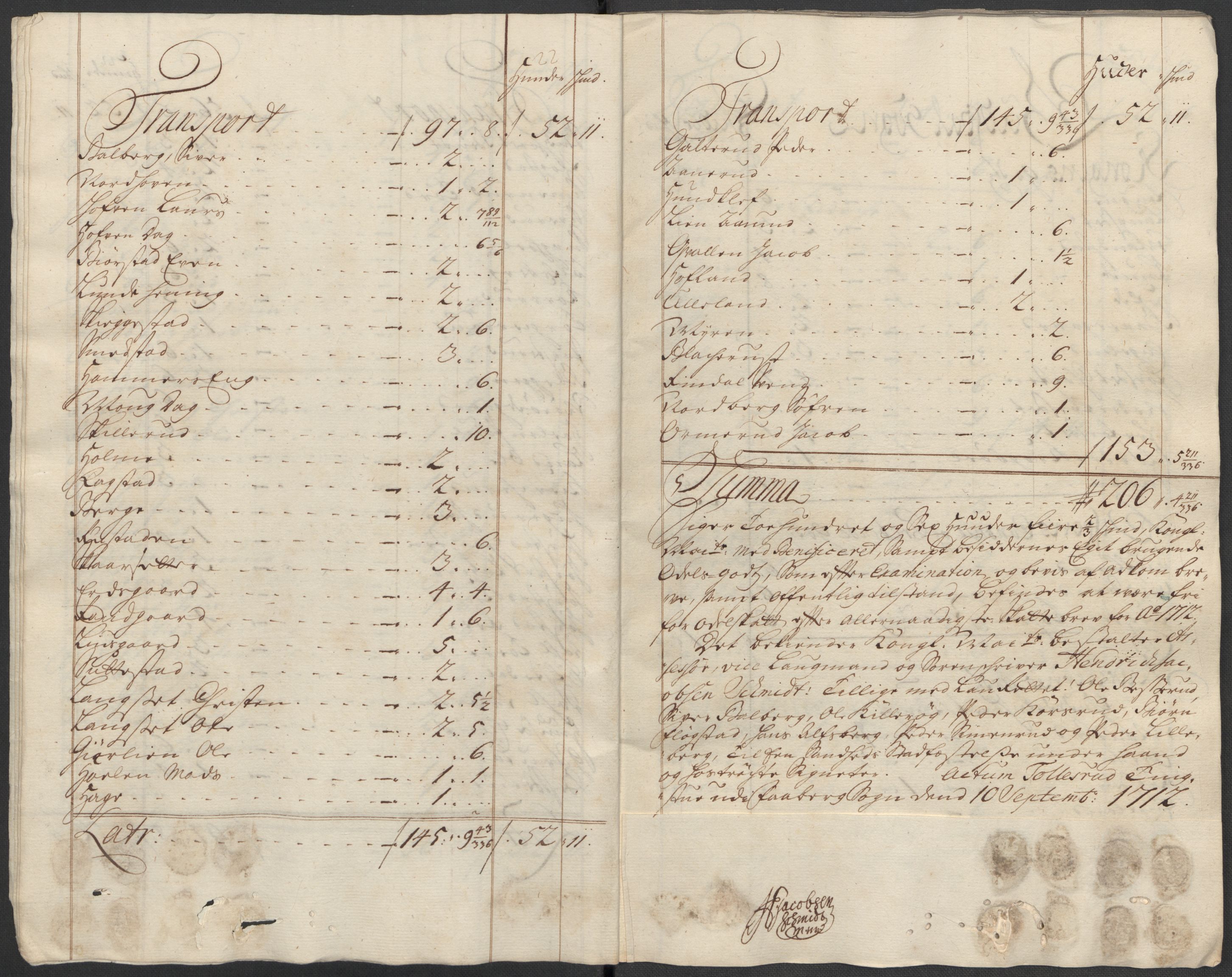 Rentekammeret inntil 1814, Reviderte regnskaper, Fogderegnskap, RA/EA-4092/R17/L1181: Fogderegnskap Gudbrandsdal, 1712, p. 175