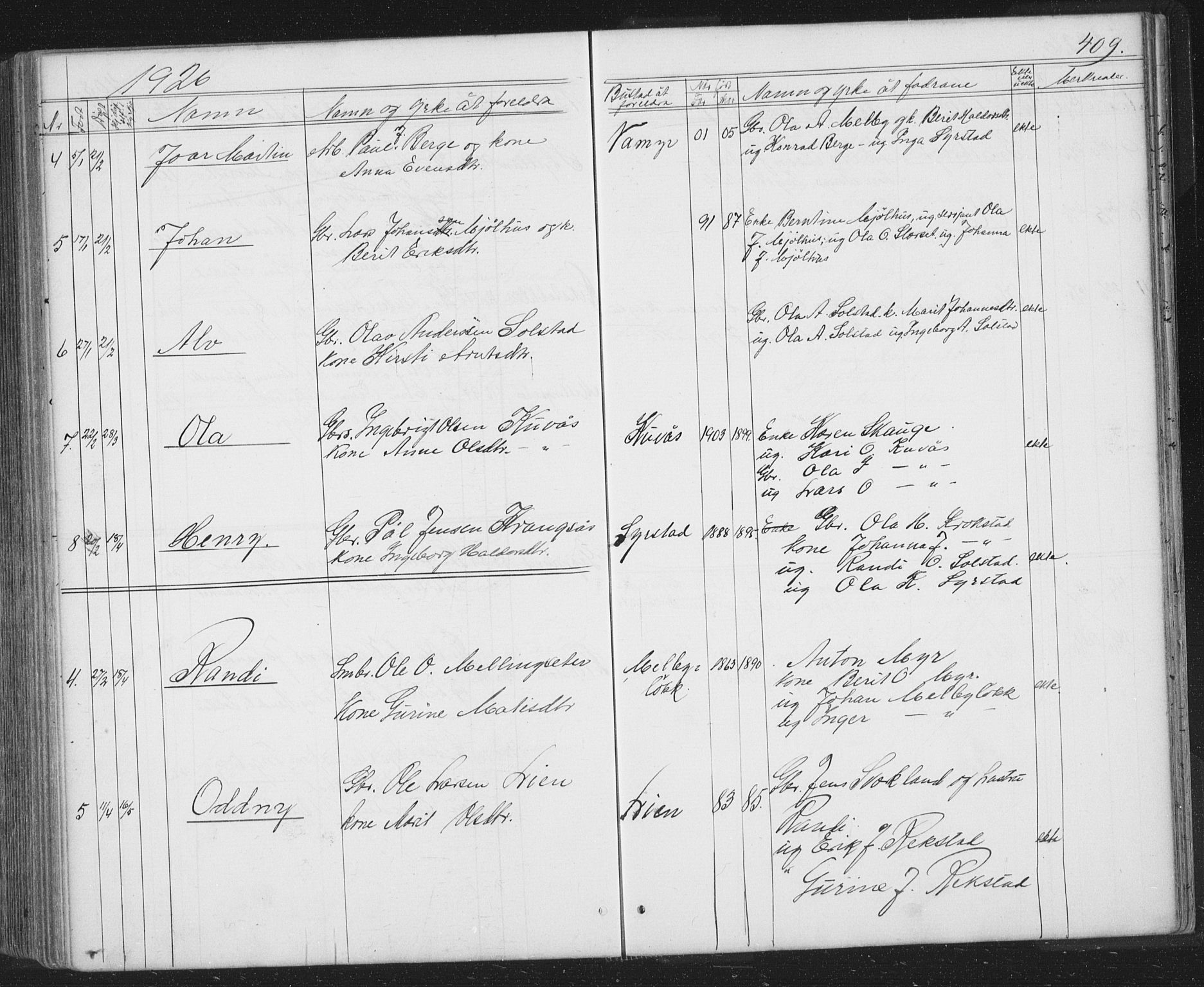 Ministerialprotokoller, klokkerbøker og fødselsregistre - Sør-Trøndelag, SAT/A-1456/667/L0798: Parish register (copy) no. 667C03, 1867-1929, p. 409