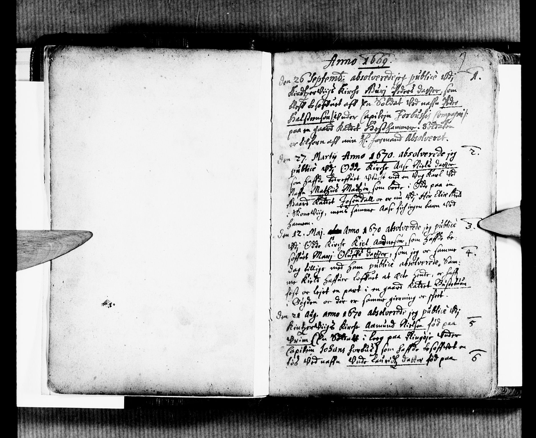 Ullensvang sokneprestembete, SAB/A-78701/H/Haa: Parish register (official) no. A 2, 1669-1732, p. 2