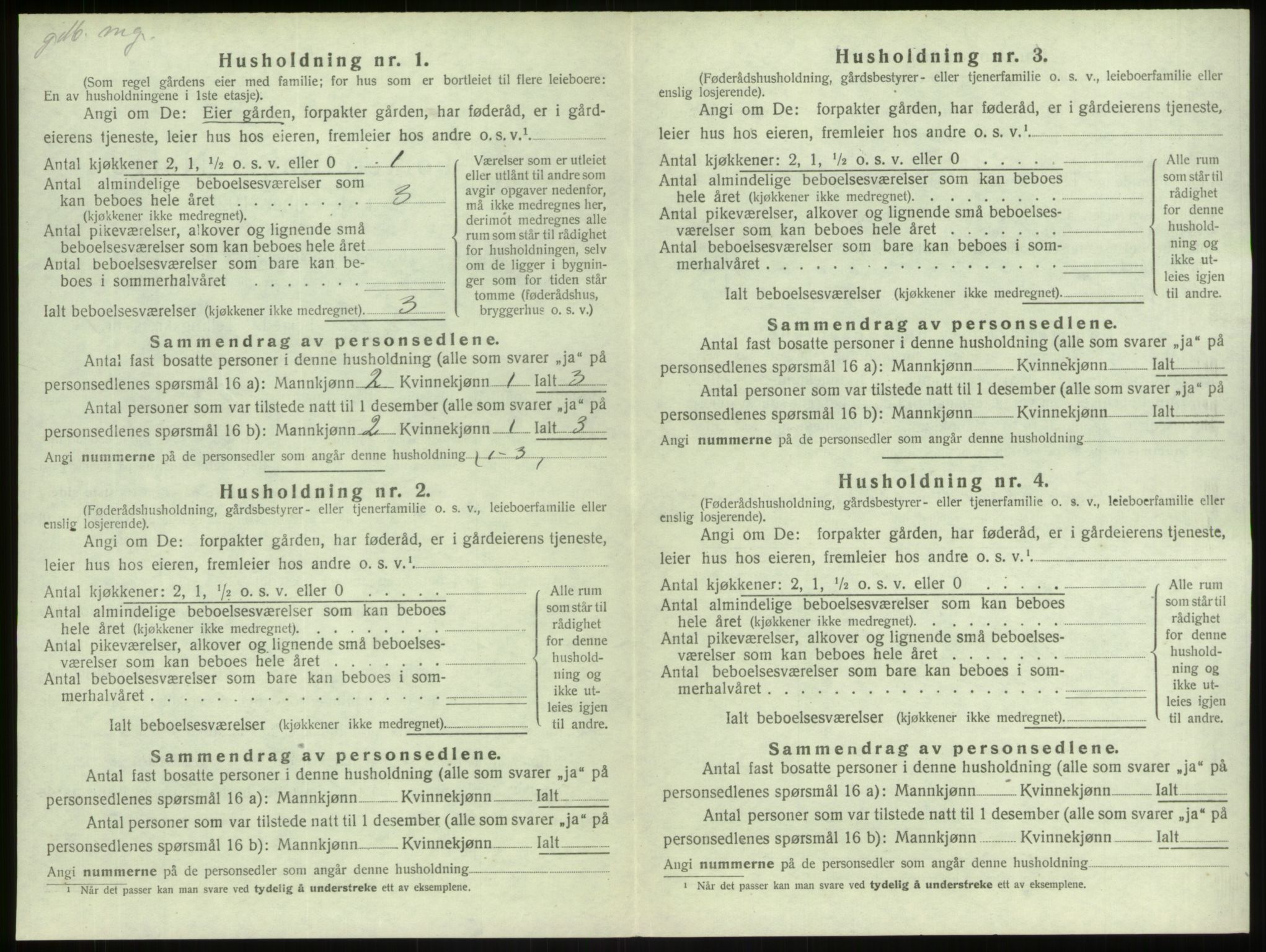 SAB, 1920 census for Herdla, 1920, p. 213