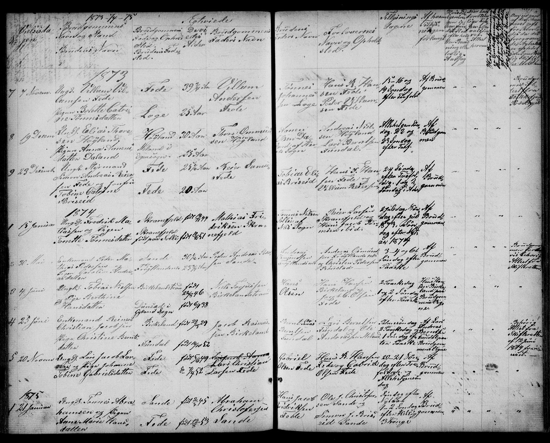 Kvinesdal sokneprestkontor, SAK/1111-0026/F/Fb/Fba/L0003: Parish register (copy) no. B 3, 1858-1893, p. 181