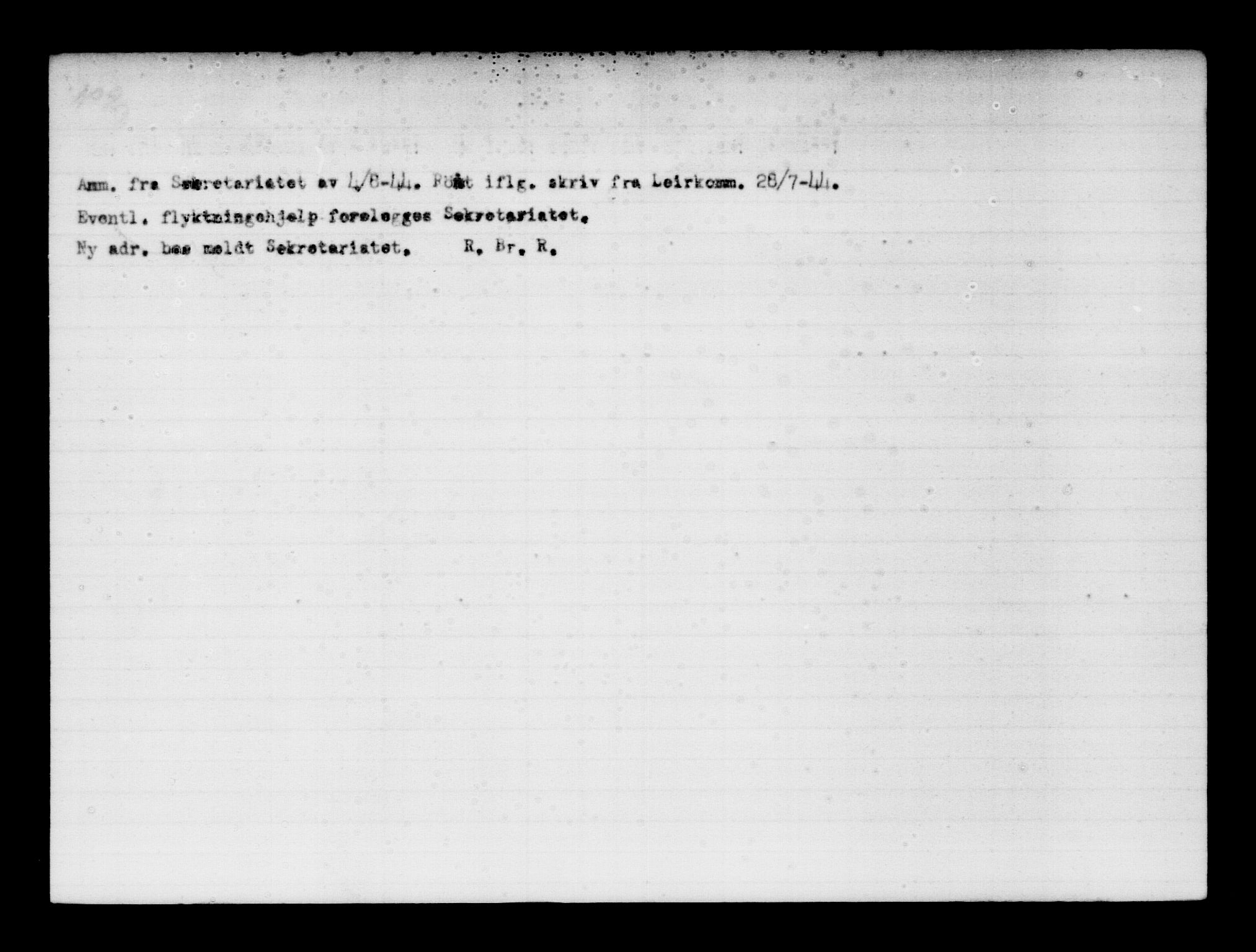 Utenriksstasjonene, Legasjonen i Stockholm, Flyktningkontoret, AV/RA-S-6753/V/Va/L0011: Kjesäterkartoteket, flyktninger med registreringsnr. 25300-28349, 1940-1945, p. 2405
