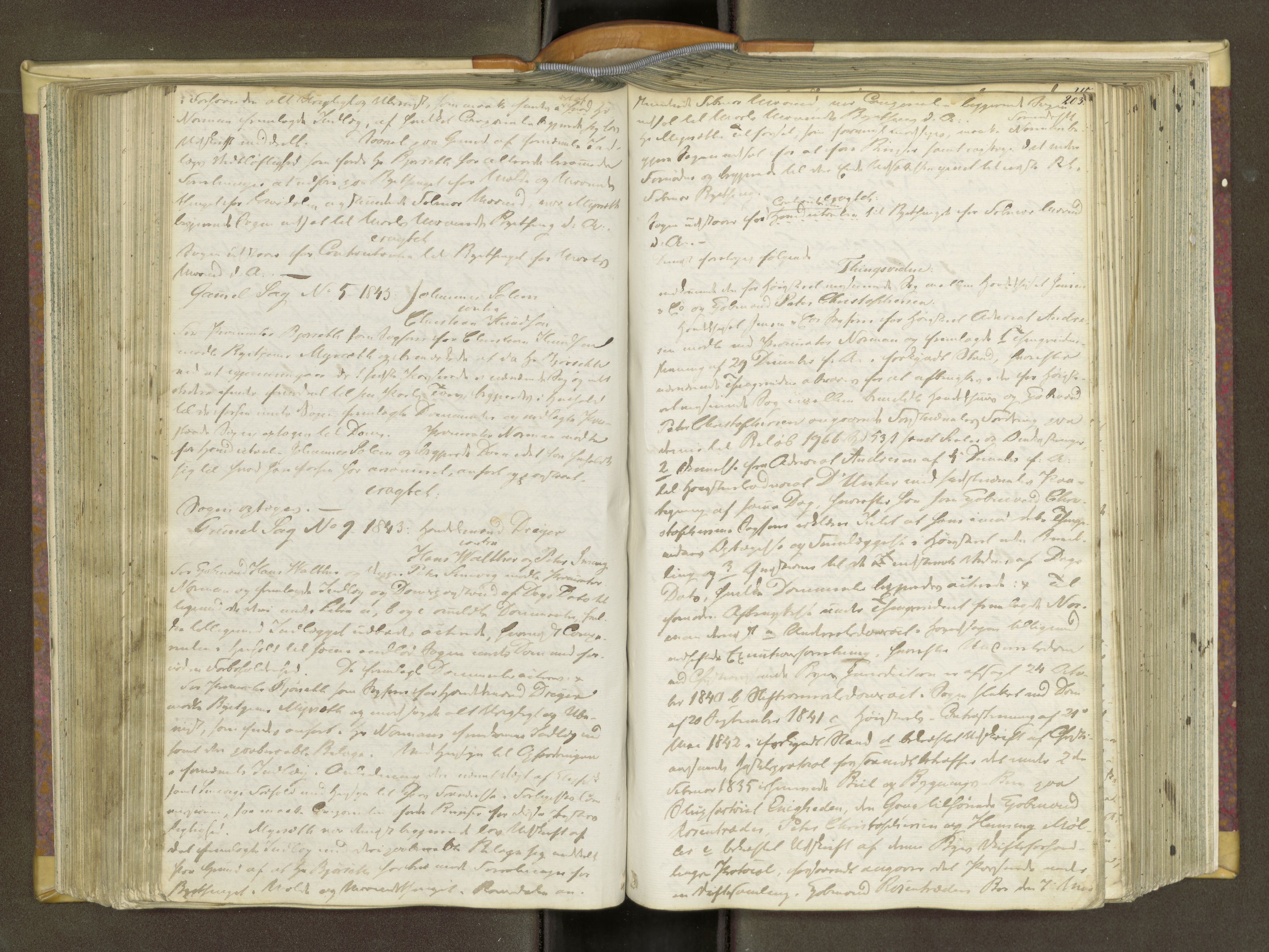 Kristiansund byfogd, AV/SAT-A-4587/A/01/L0012: Justisprotokoll. Aut. 27.09.1842, 1842-1845, p. 202b-203a
