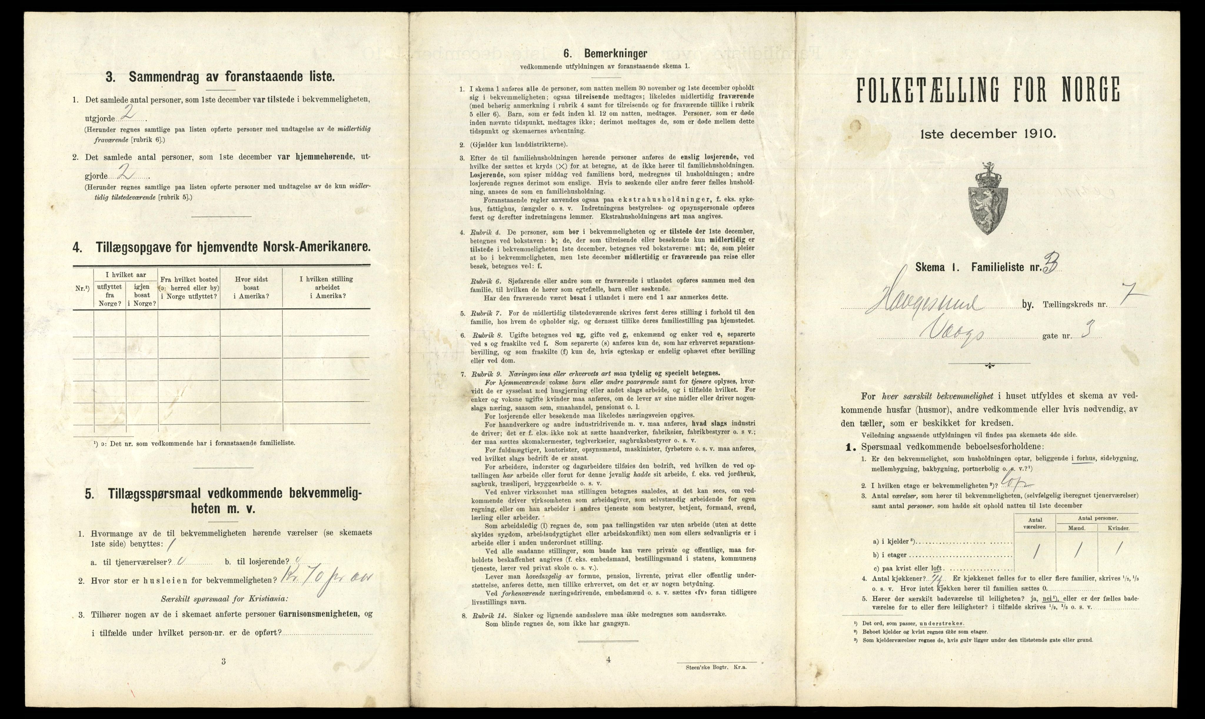 RA, 1910 census for Haugesund, 1910, p. 6008