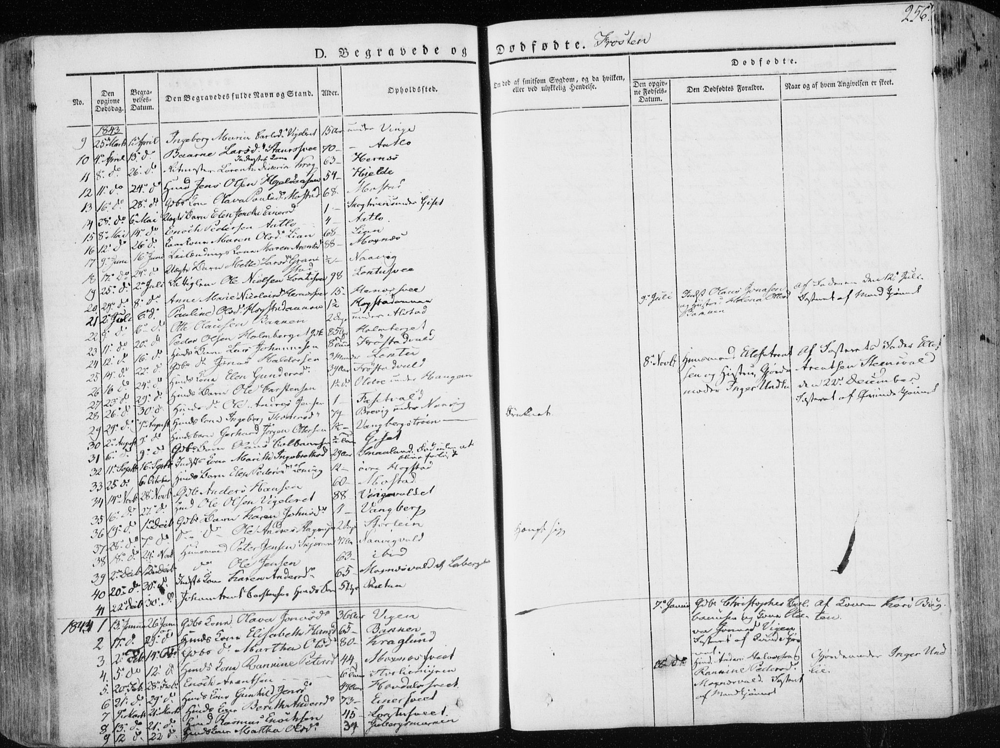 Ministerialprotokoller, klokkerbøker og fødselsregistre - Nord-Trøndelag, SAT/A-1458/713/L0115: Parish register (official) no. 713A06, 1838-1851, p. 256