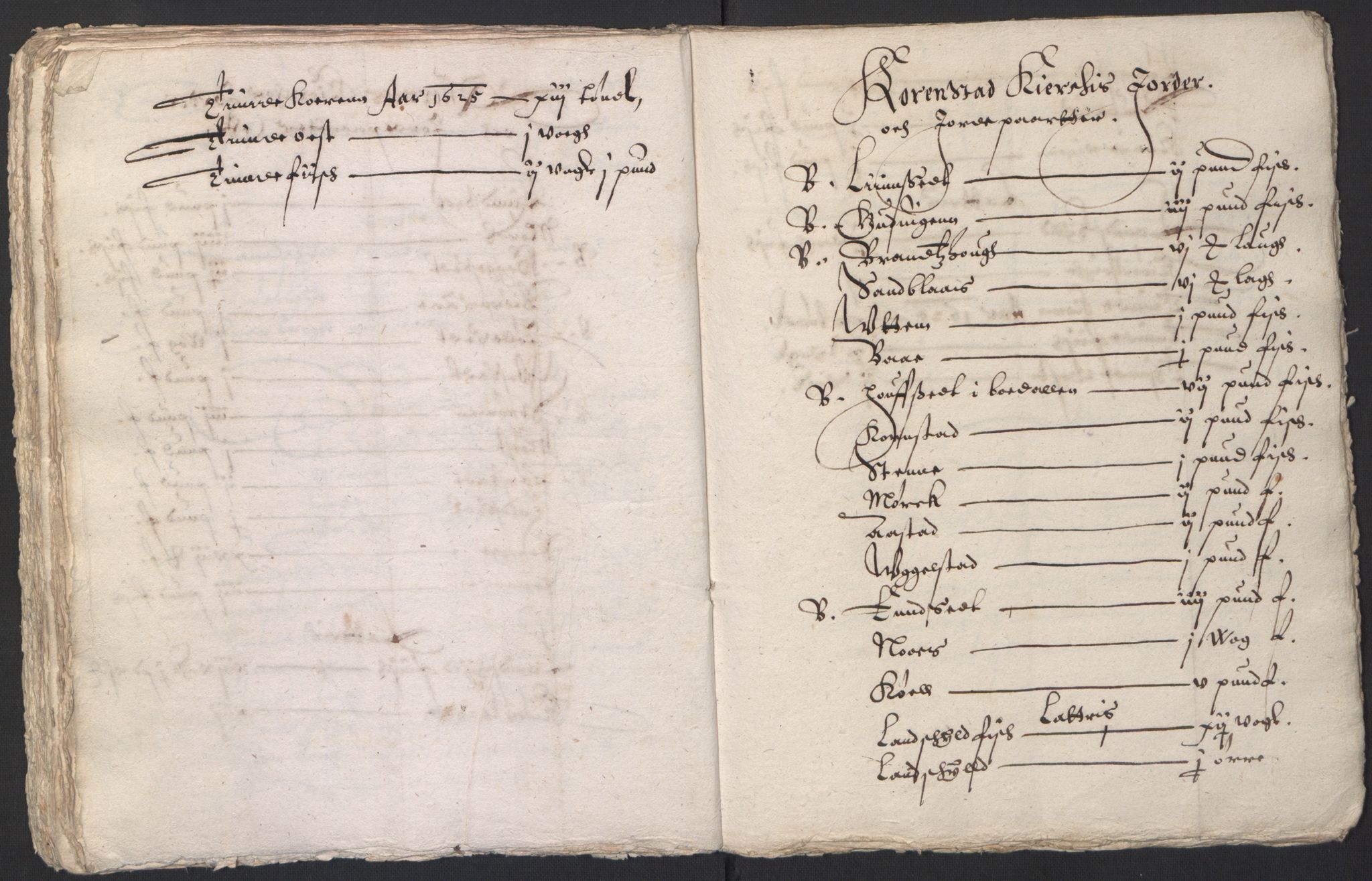 Stattholderembetet 1572-1771, RA/EA-2870/Ek/L0016/0001: Jordebøker til utlikning av rosstjeneste 1624-1626: / Kirke- og prestebolsinntekter i Trondheim bispedømme og Jemtland, 1625-1626, p. 104