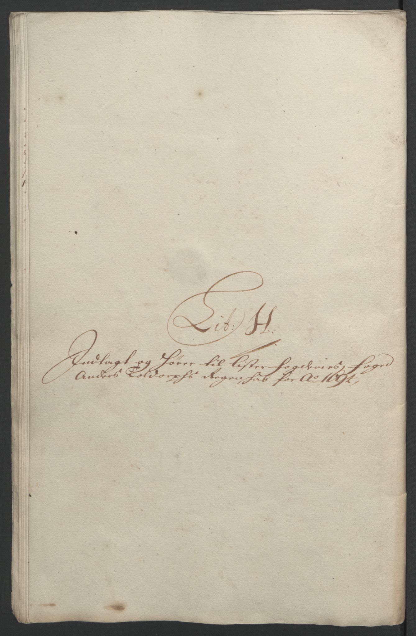 Rentekammeret inntil 1814, Reviderte regnskaper, Fogderegnskap, RA/EA-4092/R43/L2545: Fogderegnskap Lista og Mandal, 1694-1695, p. 93