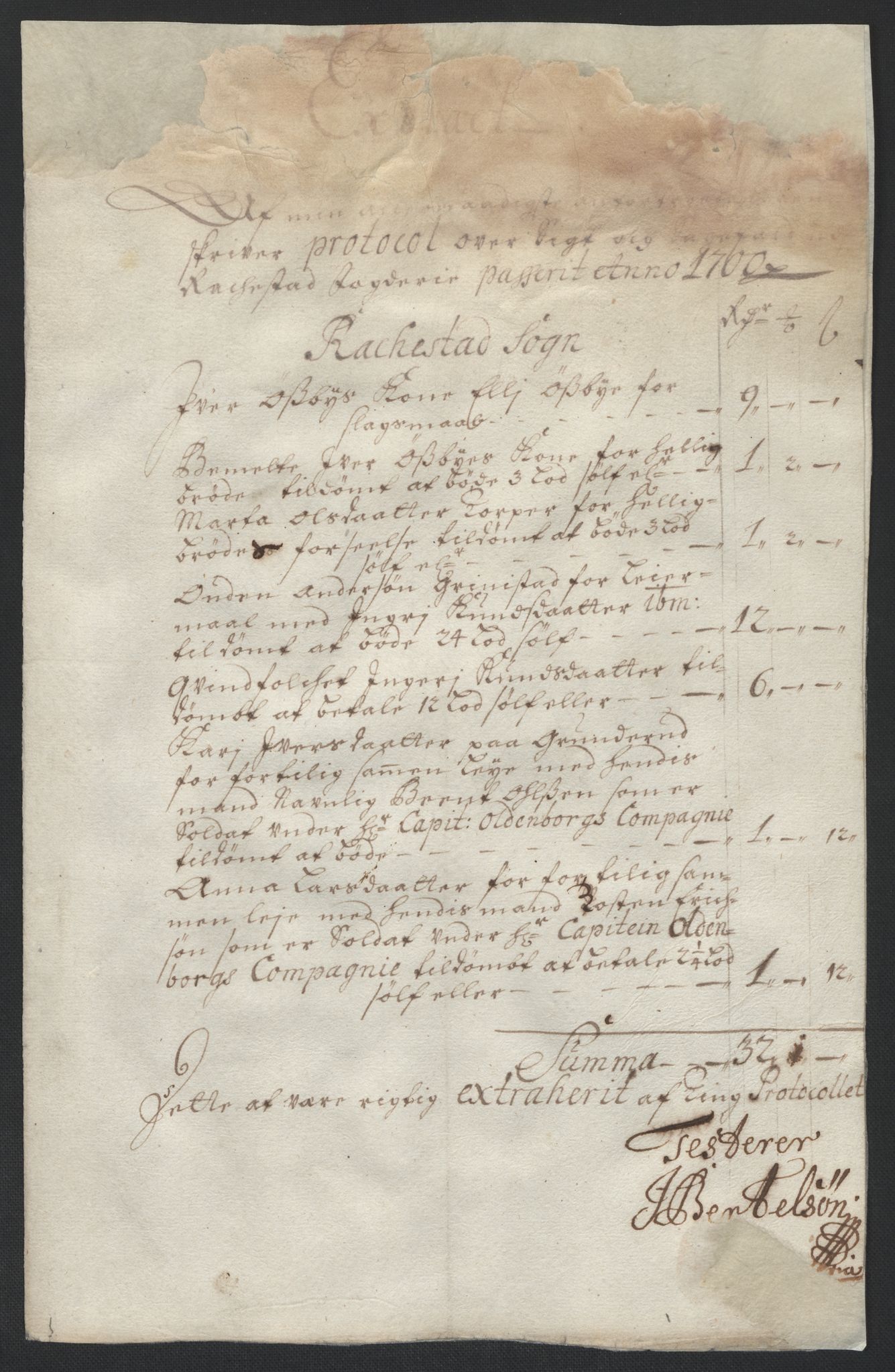 Rentekammeret inntil 1814, Reviderte regnskaper, Fogderegnskap, AV/RA-EA-4092/R07/L0290: Fogderegnskap Rakkestad, Heggen og Frøland, 1700, p. 34