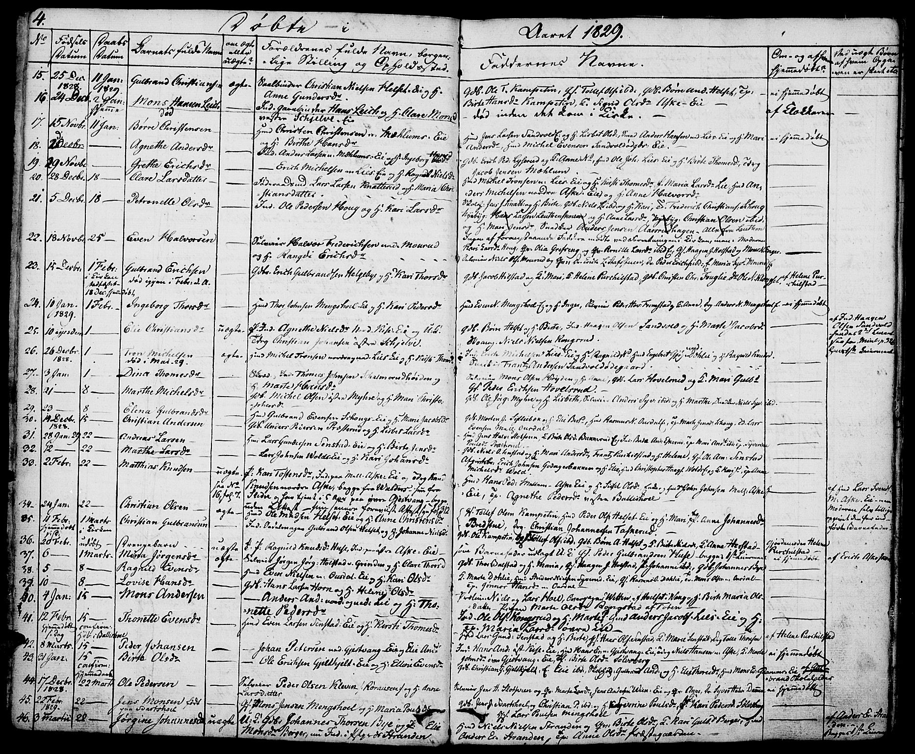 Nes prestekontor, Hedmark, AV/SAH-PREST-020/K/Ka/L0003: Parish register (official) no. 3, 1827-1851, p. 4