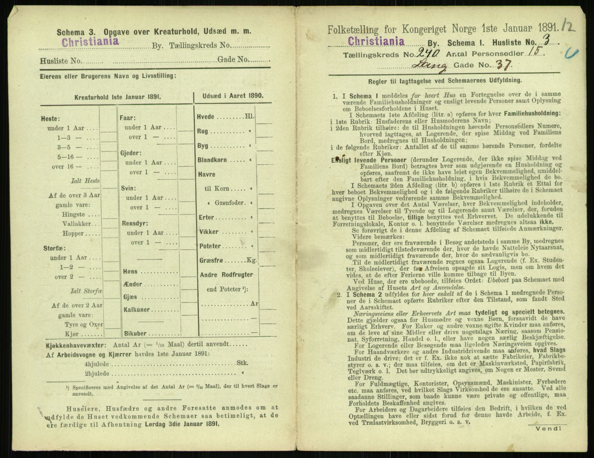 RA, 1891 census for 0301 Kristiania, 1891, p. 145827