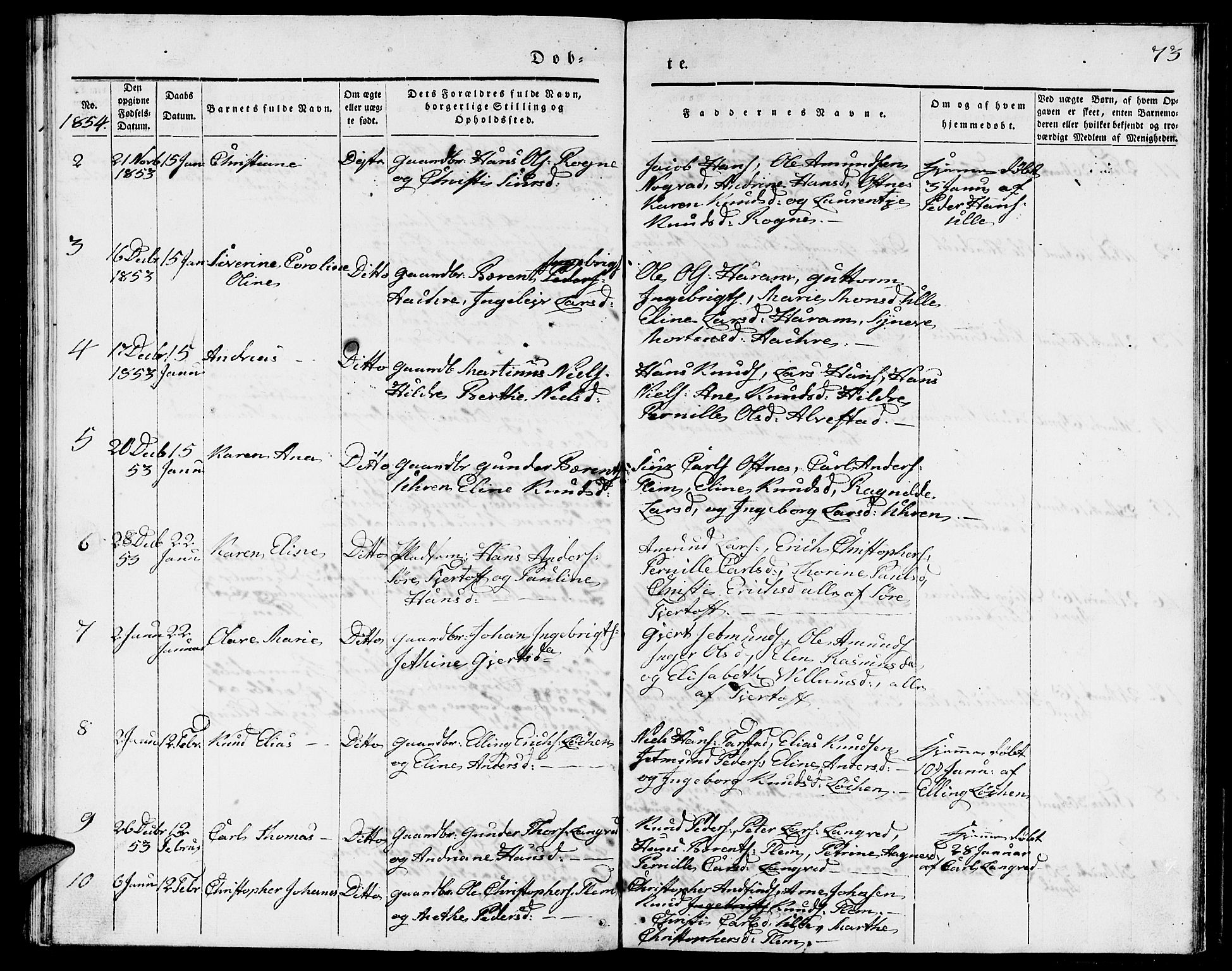 Ministerialprotokoller, klokkerbøker og fødselsregistre - Møre og Romsdal, AV/SAT-A-1454/536/L0507: Parish register (copy) no. 536C02, 1839-1859, p. 73