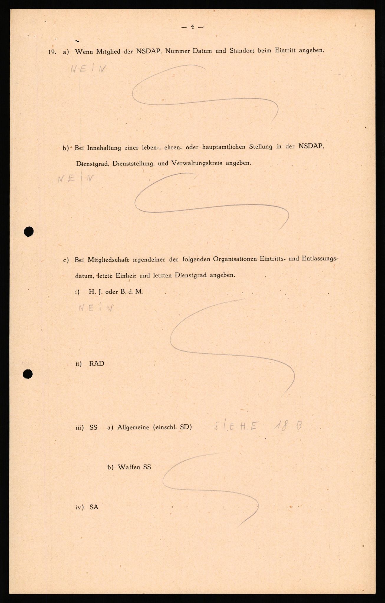 Forsvaret, Forsvarets overkommando II, RA/RAFA-3915/D/Db/L0033: CI Questionaires. Tyske okkupasjonsstyrker i Norge. Tyskere., 1945-1946, p. 290