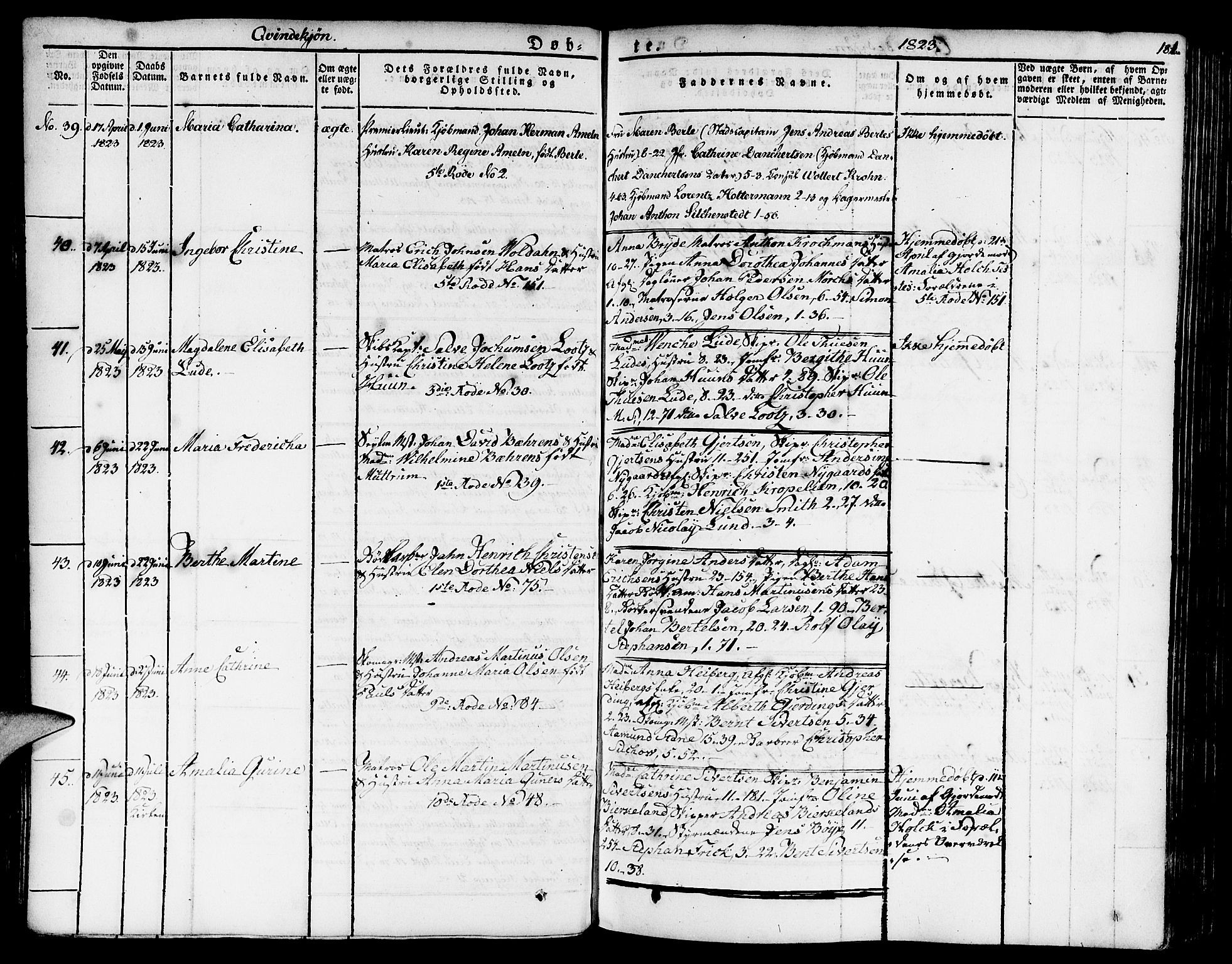 Nykirken Sokneprestembete, SAB/A-77101/H/Haa/L0012: Parish register (official) no. A 12, 1821-1844, p. 181