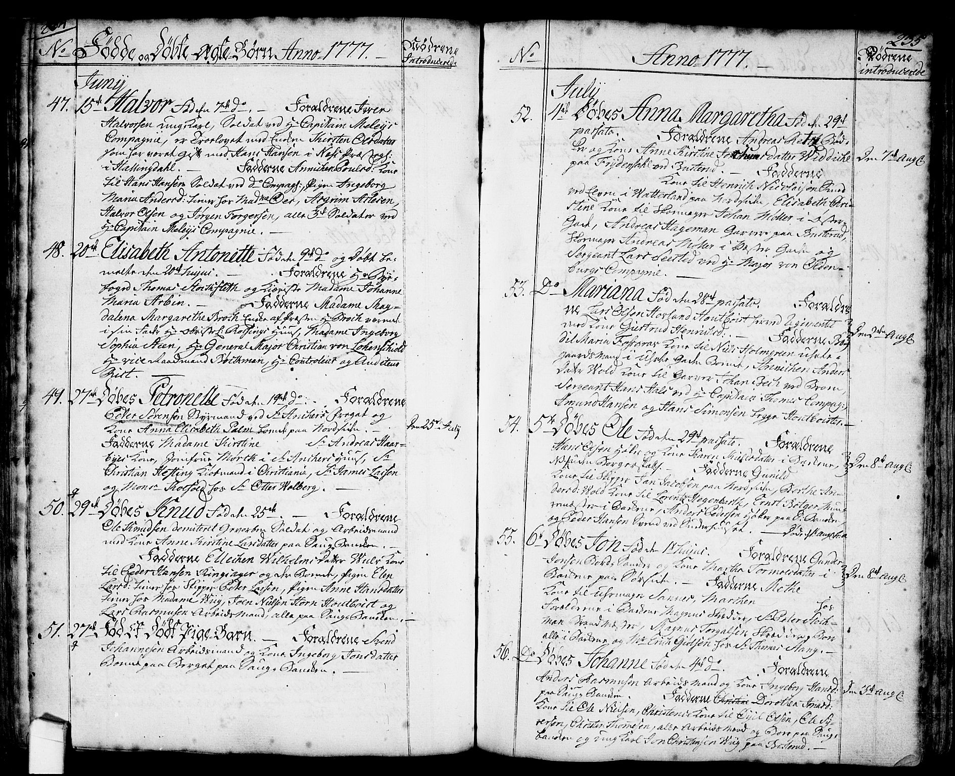 Halden prestekontor Kirkebøker, SAO/A-10909/F/Fa/L0001: Parish register (official) no. I 1, 1758-1791, p. 234-235