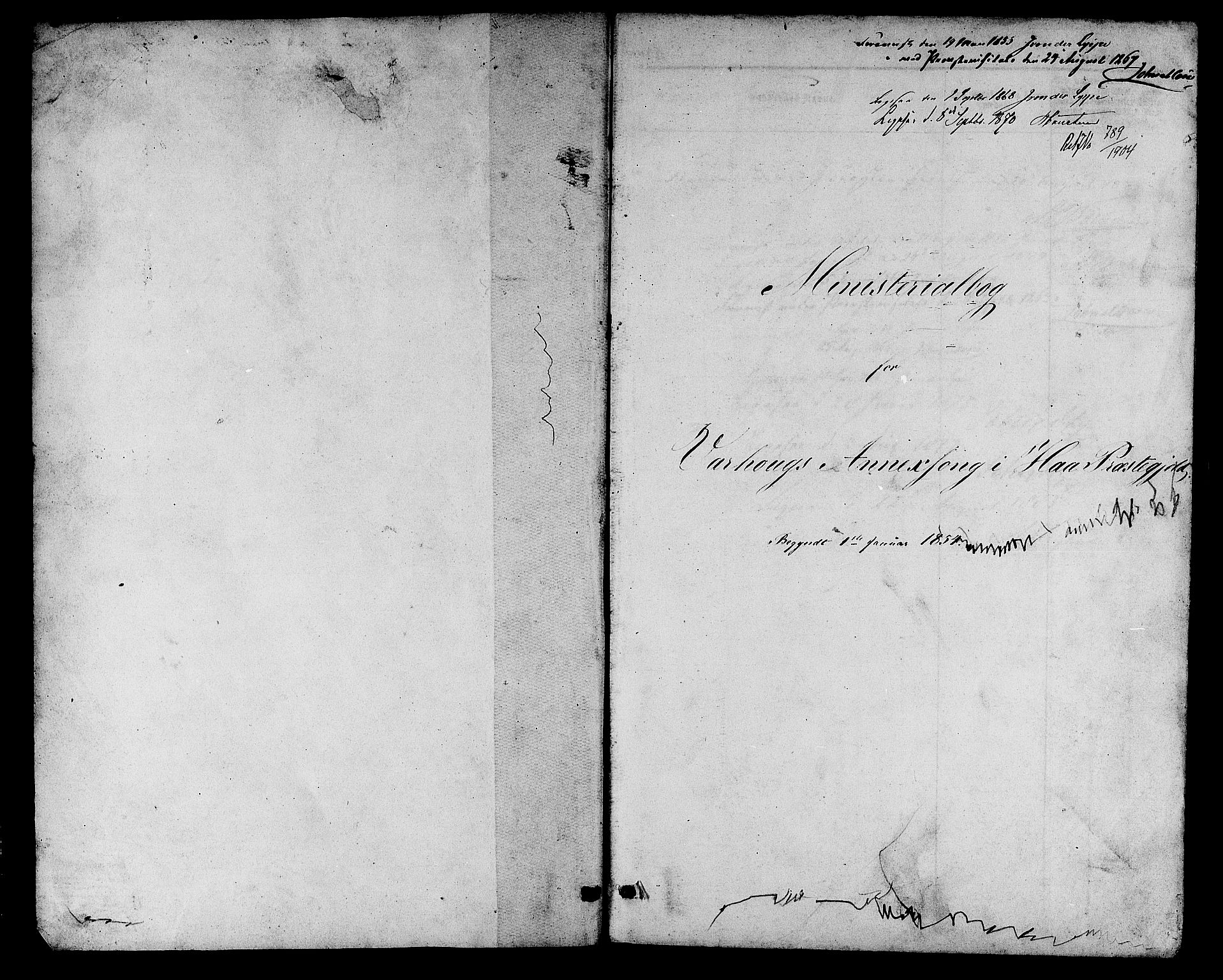 Hå sokneprestkontor, AV/SAST-A-101801/001/30BB/L0002: Parish register (copy) no. B 2, 1854-1883