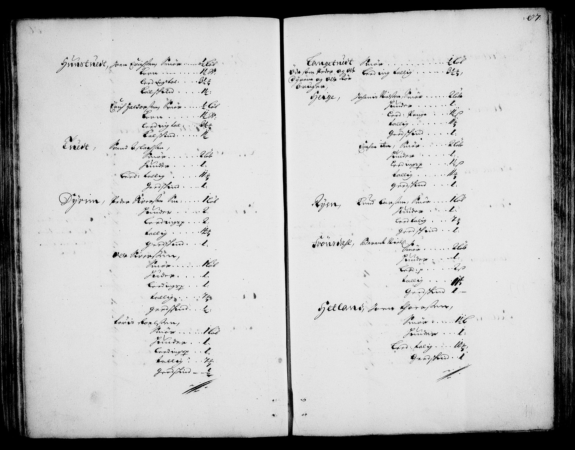 Rentekammeret inntil 1814, Realistisk ordnet avdeling, AV/RA-EA-4070/On/L0002: [Jj 3]: Besiktigelsesforretninger over Halsnøy klosters gods, 1659-1703, p. 86b-87a