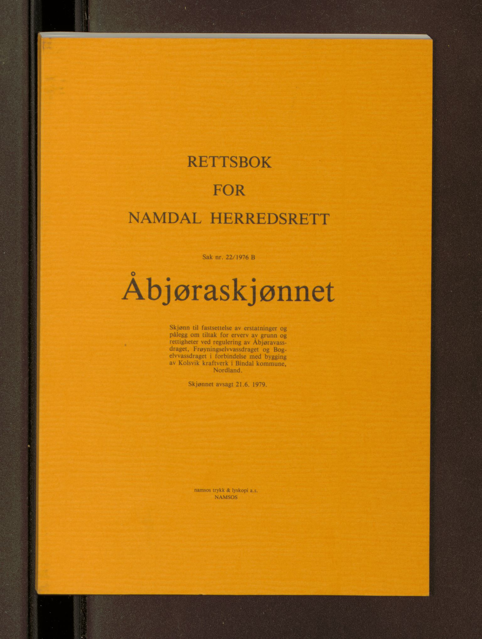 Statskog Trøndelag / Møre, AV/SAT-A-4532/1/D/Da/L0335: Sakarkiv, 1959-1999, p. 591