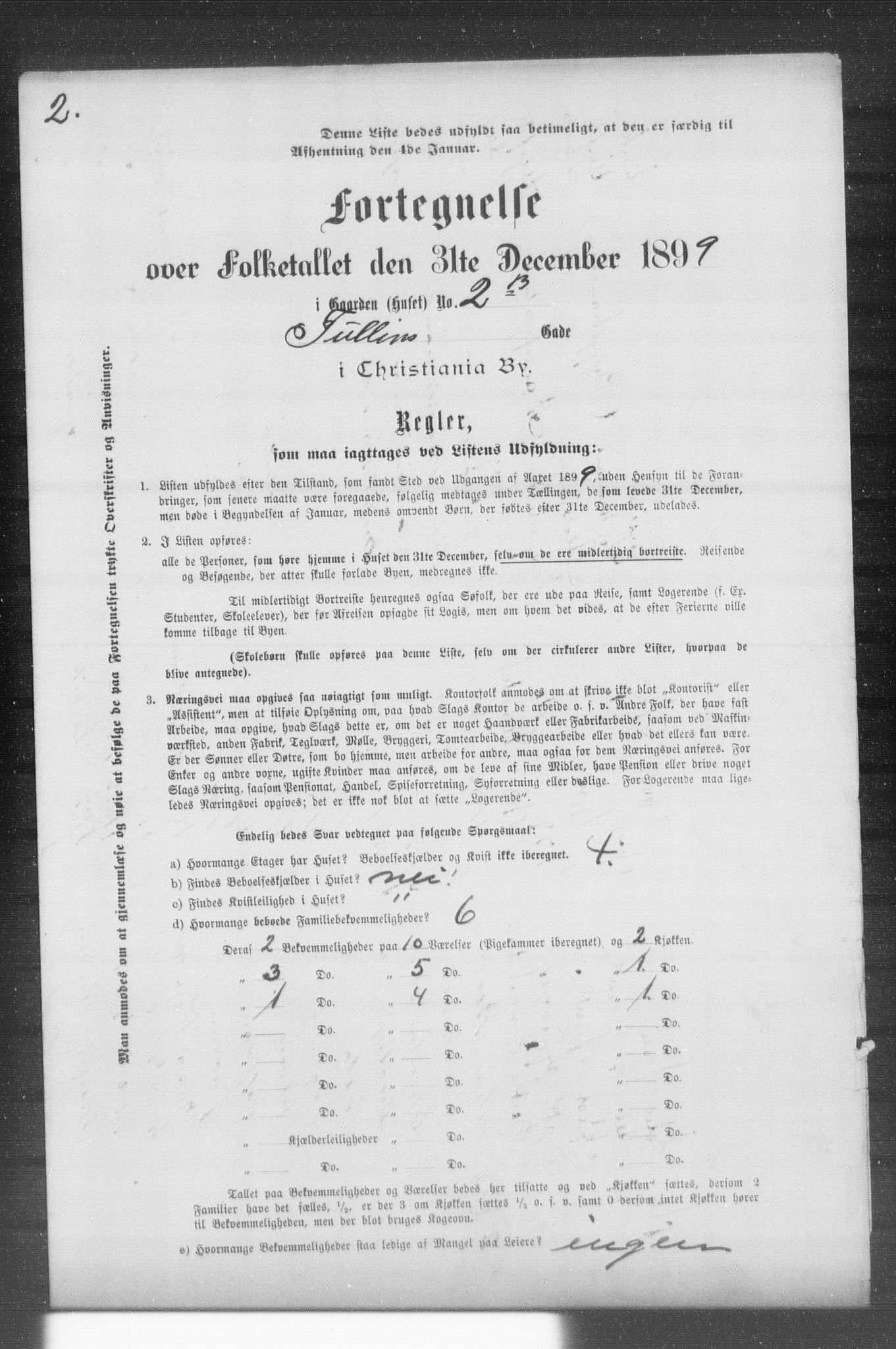 OBA, Municipal Census 1899 for Kristiania, 1899, p. 15180