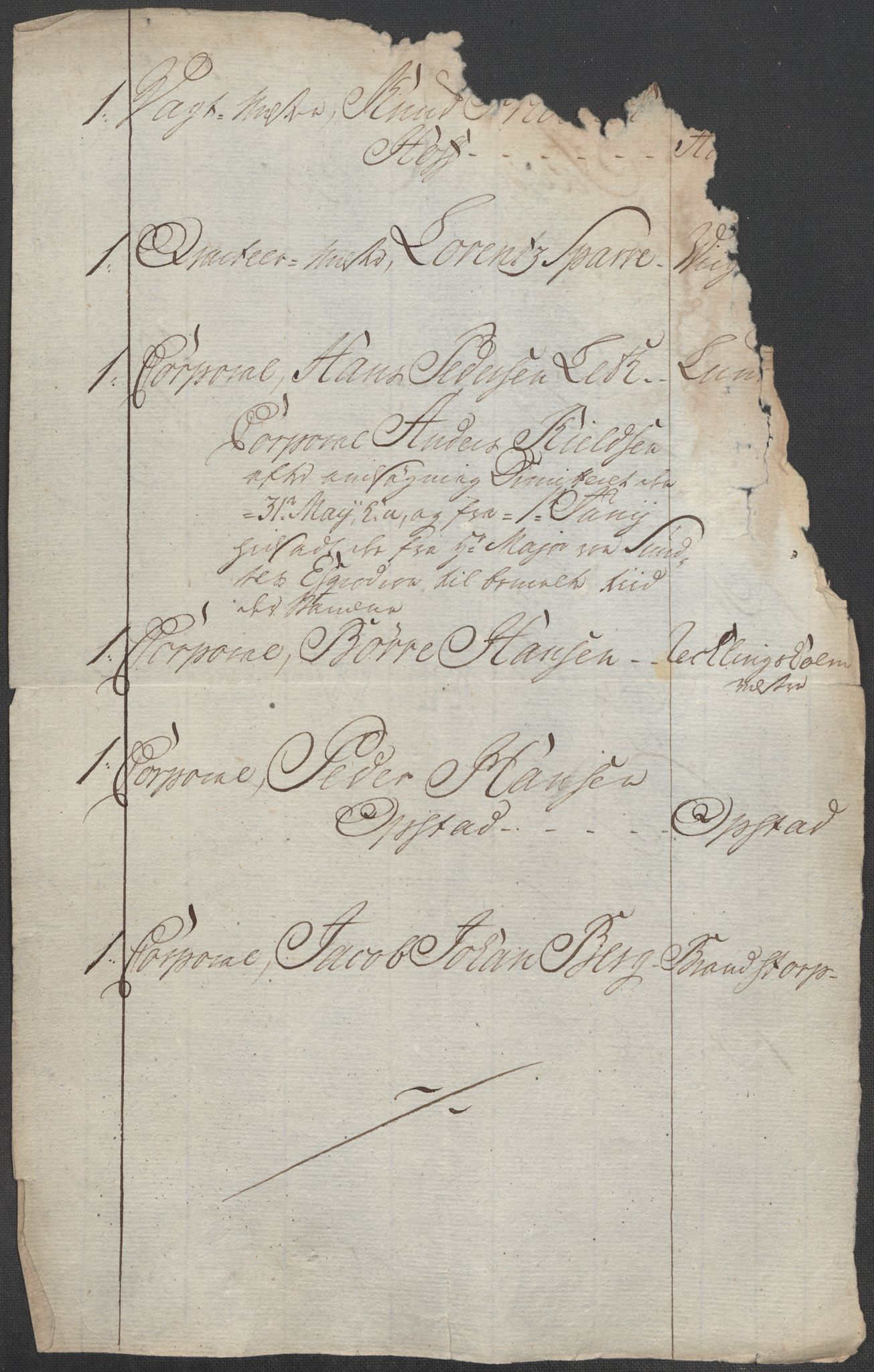 Generalitets- og kommissariatskollegiet, Det kongelige norske kommissariatskollegium, RA/EA-5420/E/Eh/L0001b: Diverse, 1659-1807, p. 20