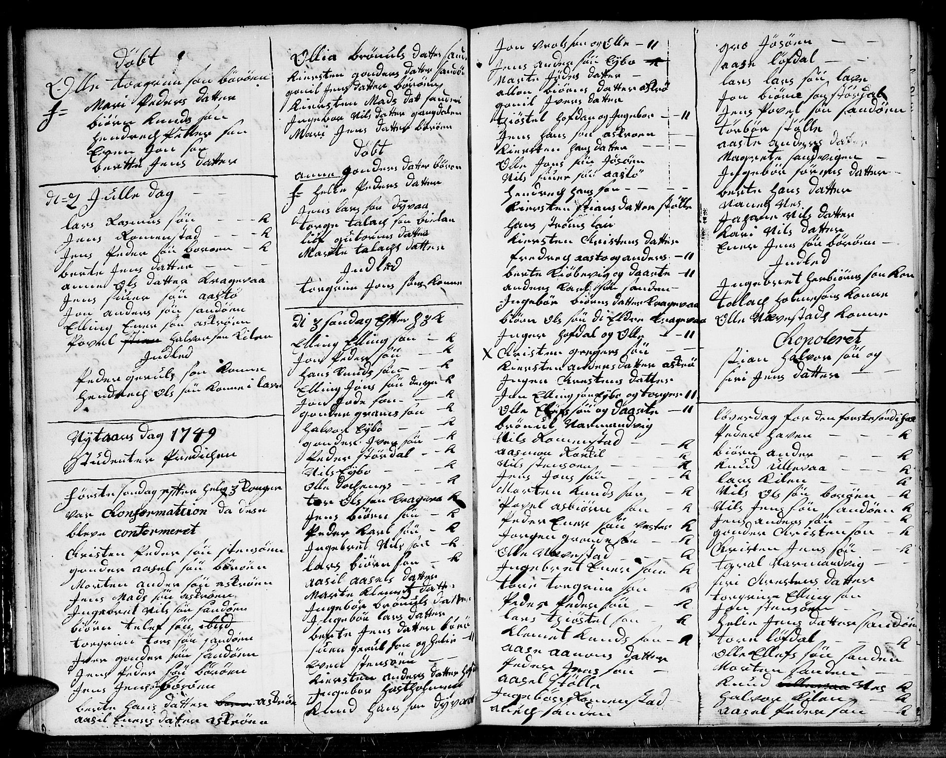 Dypvåg sokneprestkontor, SAK/1111-0007/F/Fb/Fba/L0006: Parish register (copy) no. B 6, 1746-1762, p. 19