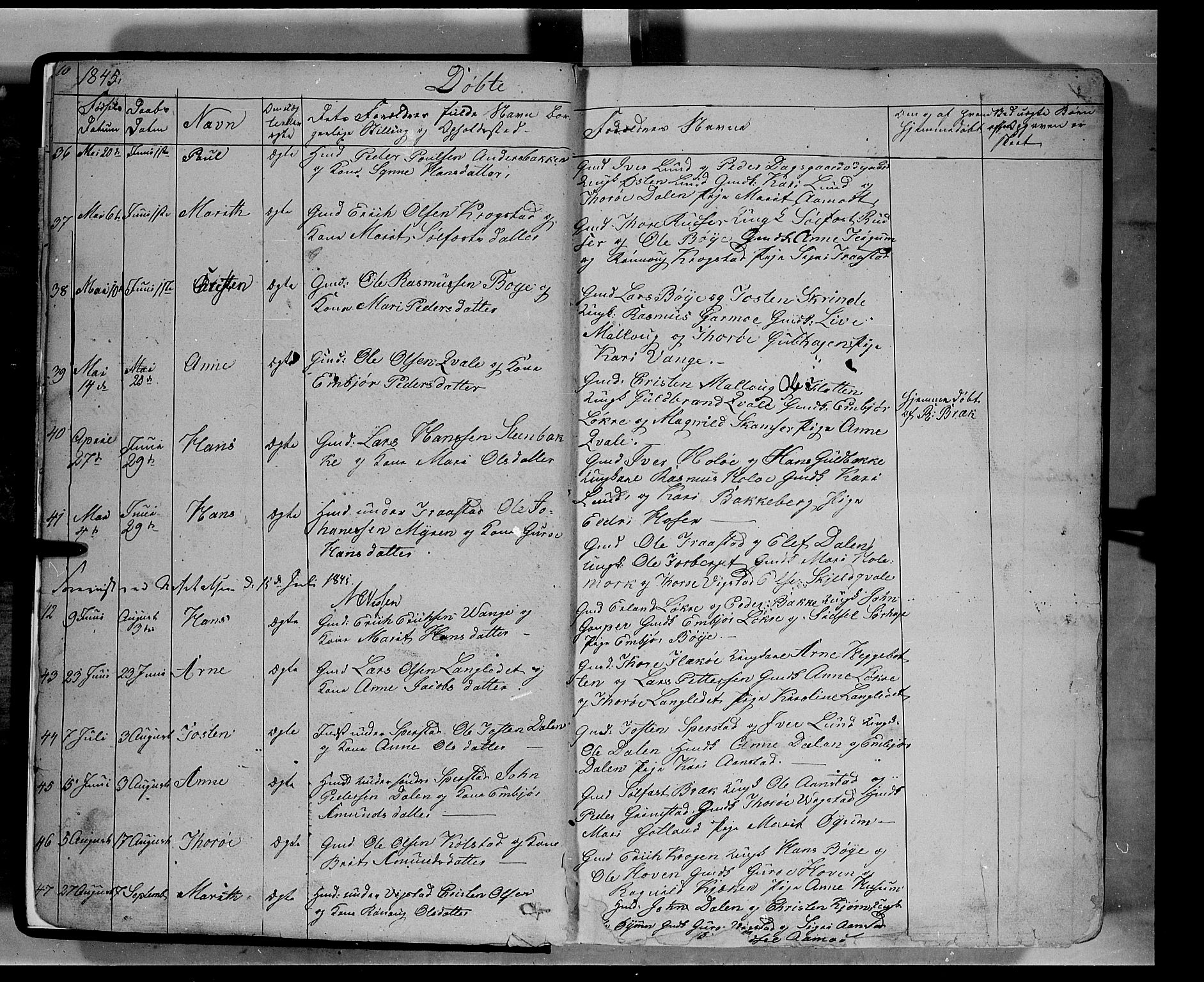 Lom prestekontor, AV/SAH-PREST-070/L/L0004: Parish register (copy) no. 4, 1845-1864, p. 10-11