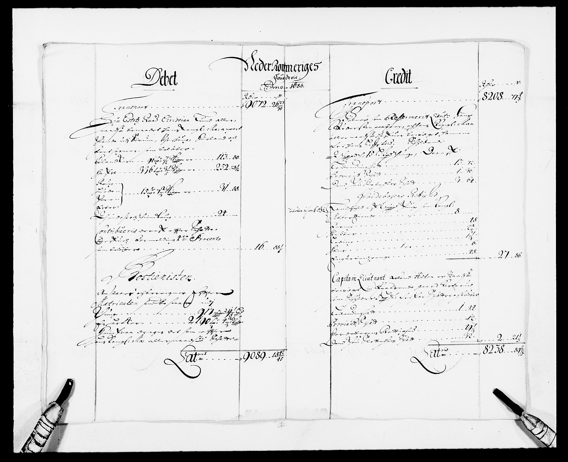 Rentekammeret inntil 1814, Reviderte regnskaper, Fogderegnskap, AV/RA-EA-4092/R11/L0572: Fogderegnskap Nedre Romerike, 1686-1687, p. 7