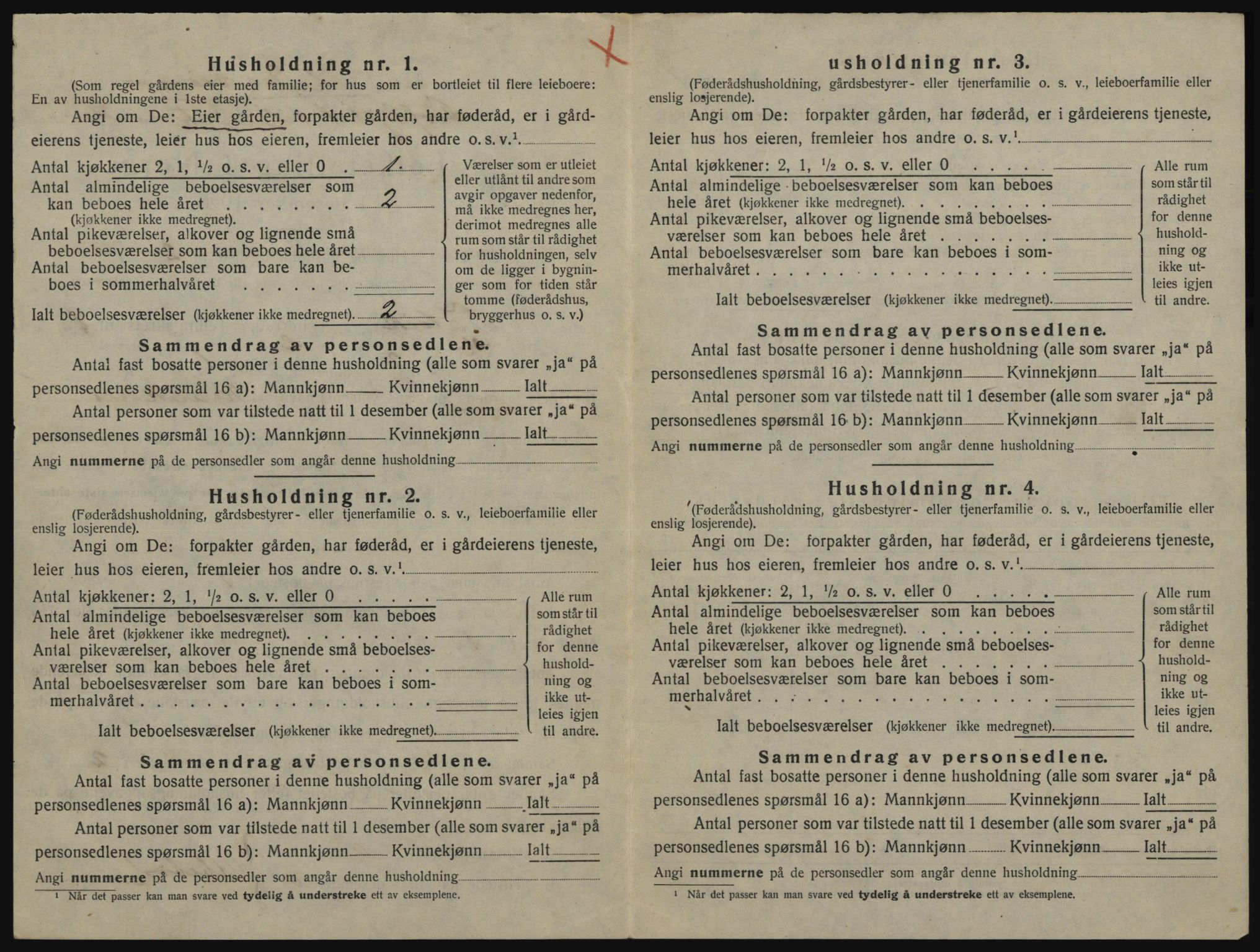 SATØ, 1920 census for Talvik, 1920, p. 43