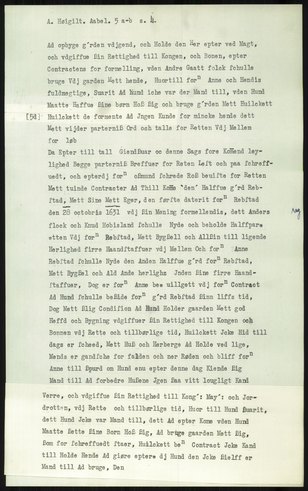 Samlinger til kildeutgivelse, Diplomavskriftsamlingen, AV/RA-EA-4053/H/Ha, p. 3288