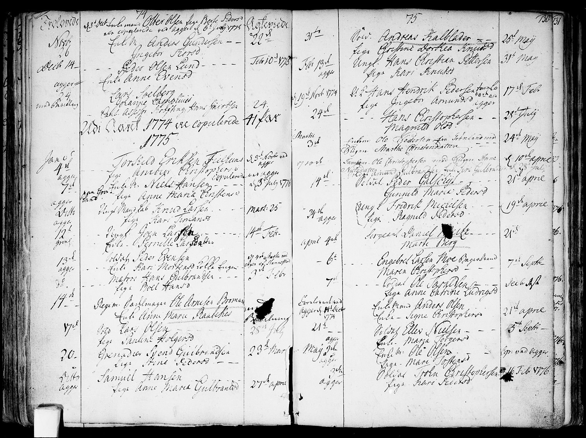 Garnisonsmenigheten Kirkebøker, SAO/A-10846/F/Fa/L0002: Parish register (official) no. 2, 1757-1776, p. 130