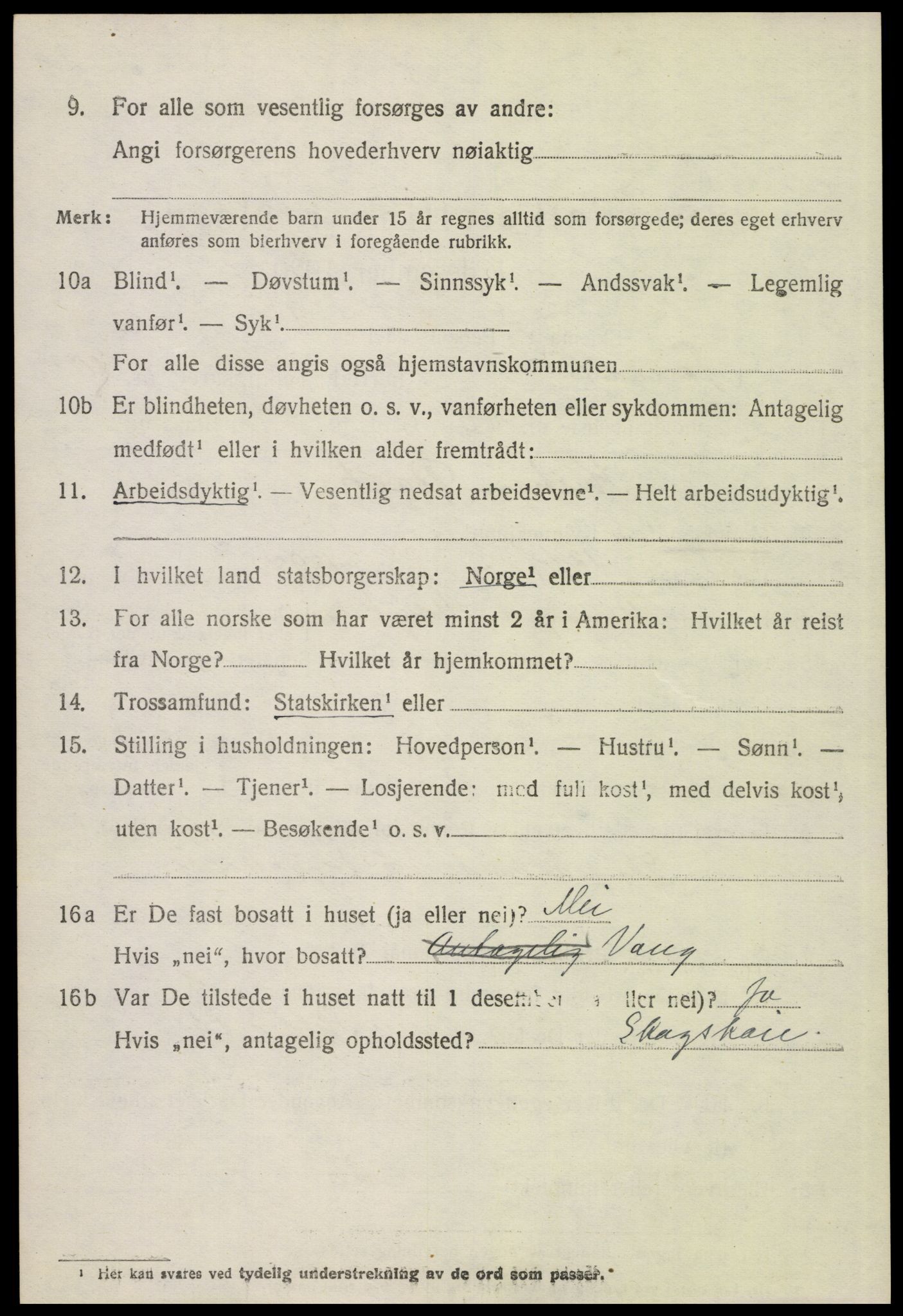 SAH, 1920 census for Åmot, 1920, p. 9398