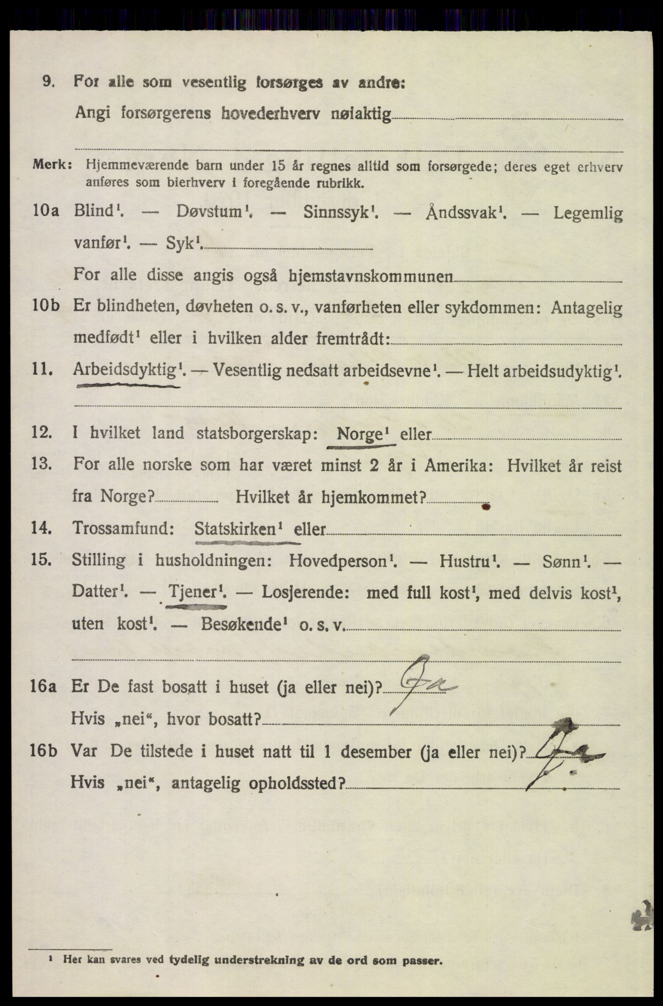 SAH, 1920 census for Tolga, 1920, p. 5814