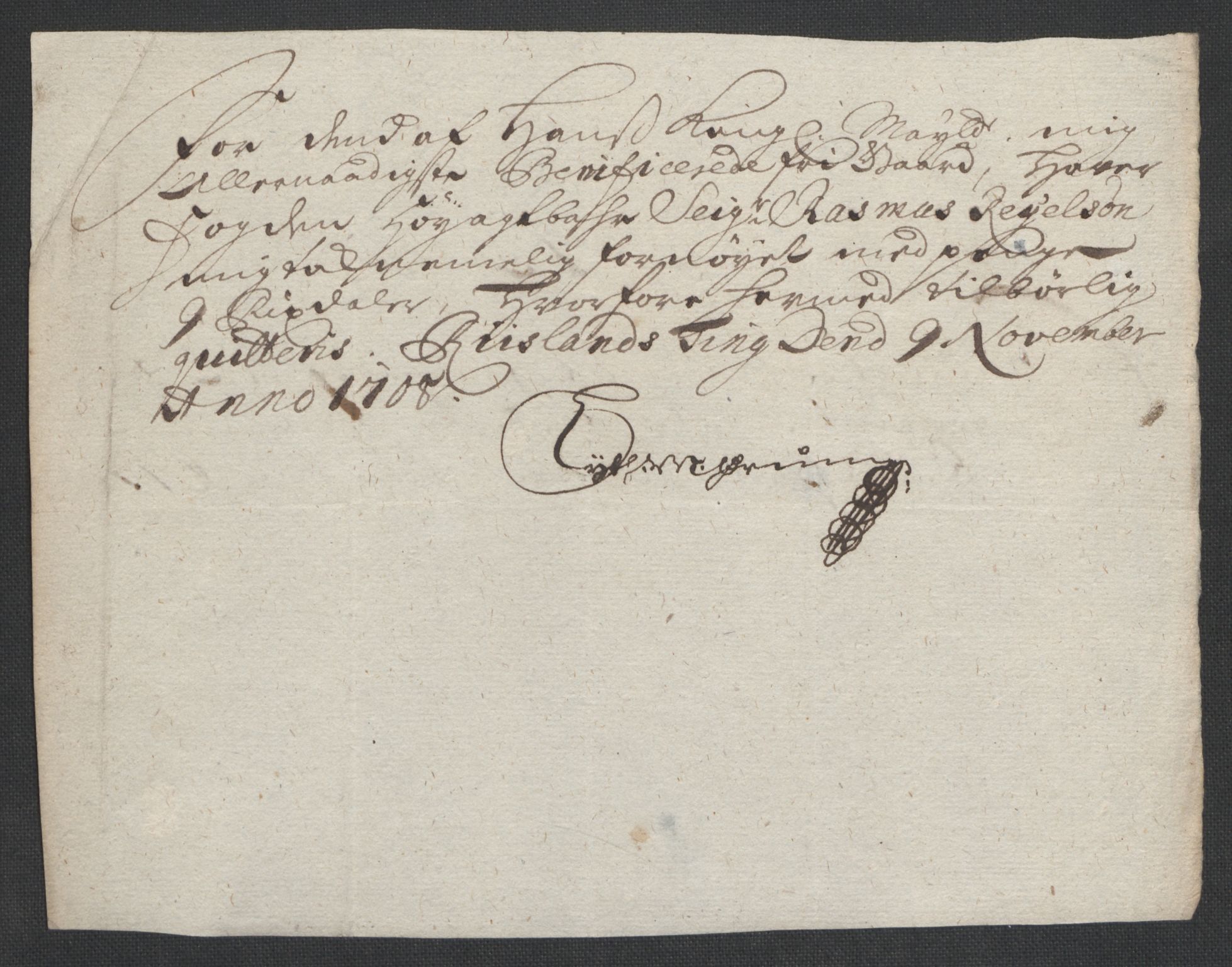 Rentekammeret inntil 1814, Reviderte regnskaper, Fogderegnskap, AV/RA-EA-4092/R40/L2448: Fogderegnskap Råbyggelag, 1706-1708, p. 351