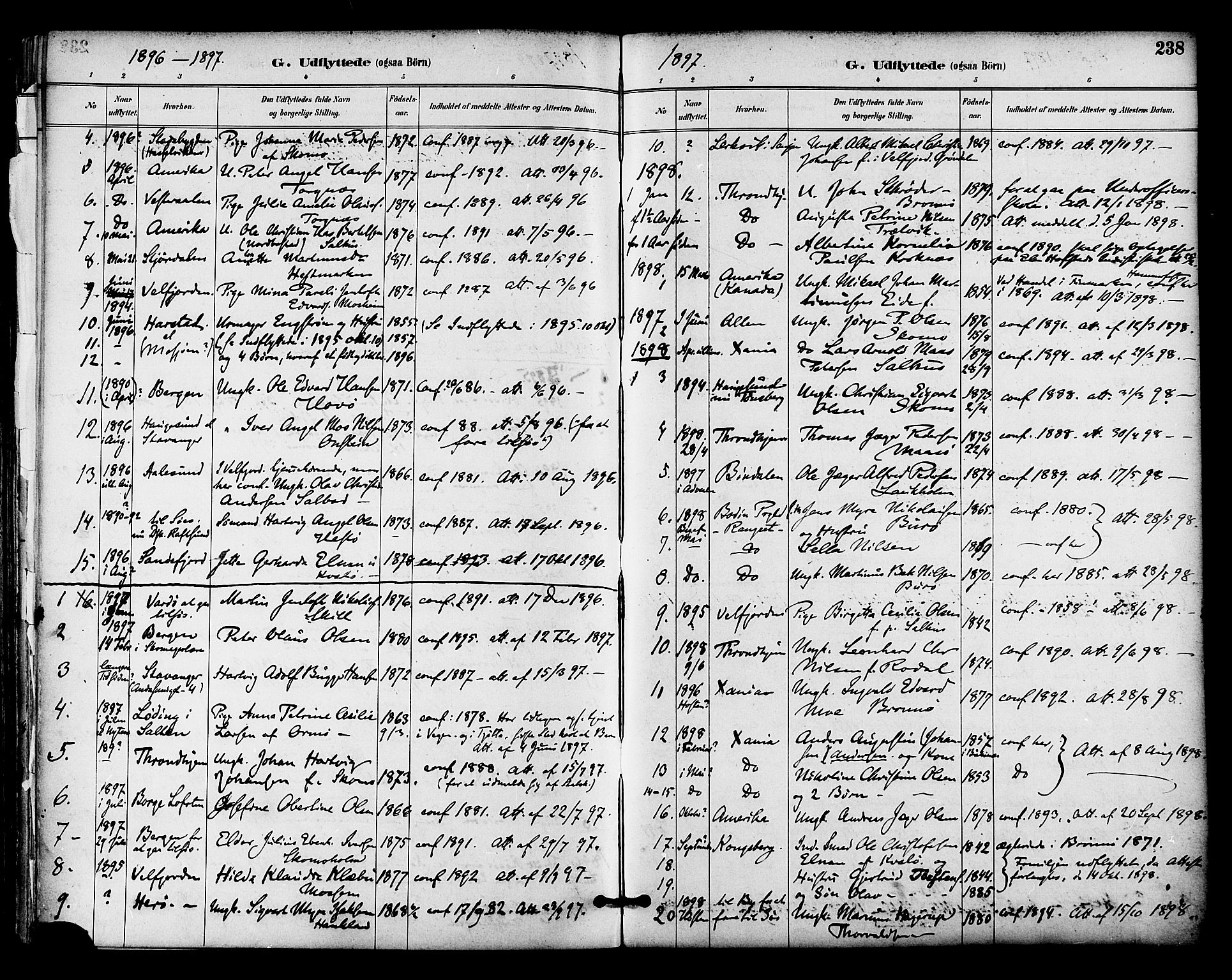 Ministerialprotokoller, klokkerbøker og fødselsregistre - Nordland, SAT/A-1459/813/L0200: Parish register (official) no. 813A10, 1886-1900, p. 238
