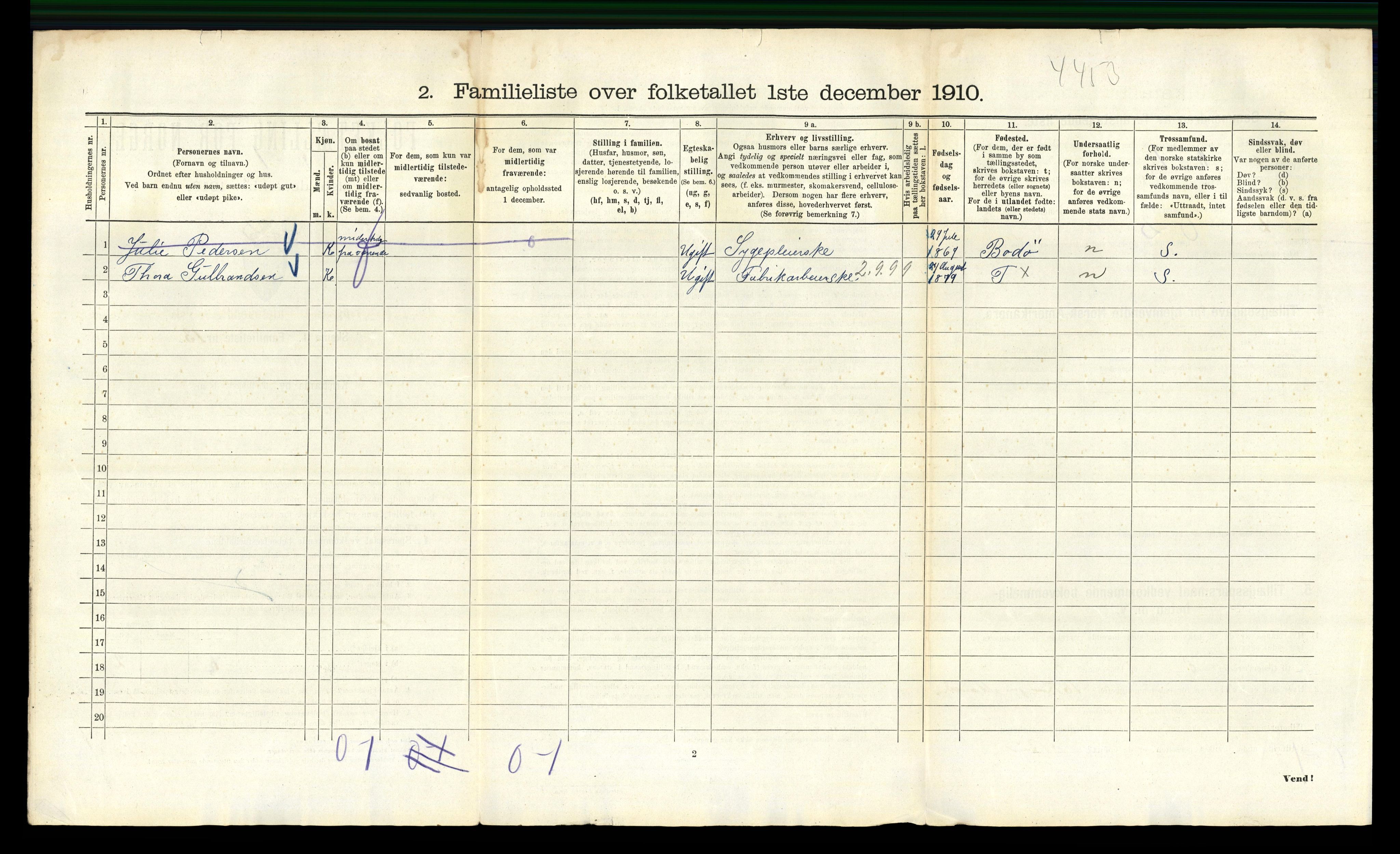 RA, 1910 census for Kristiania, 1910, p. 77800