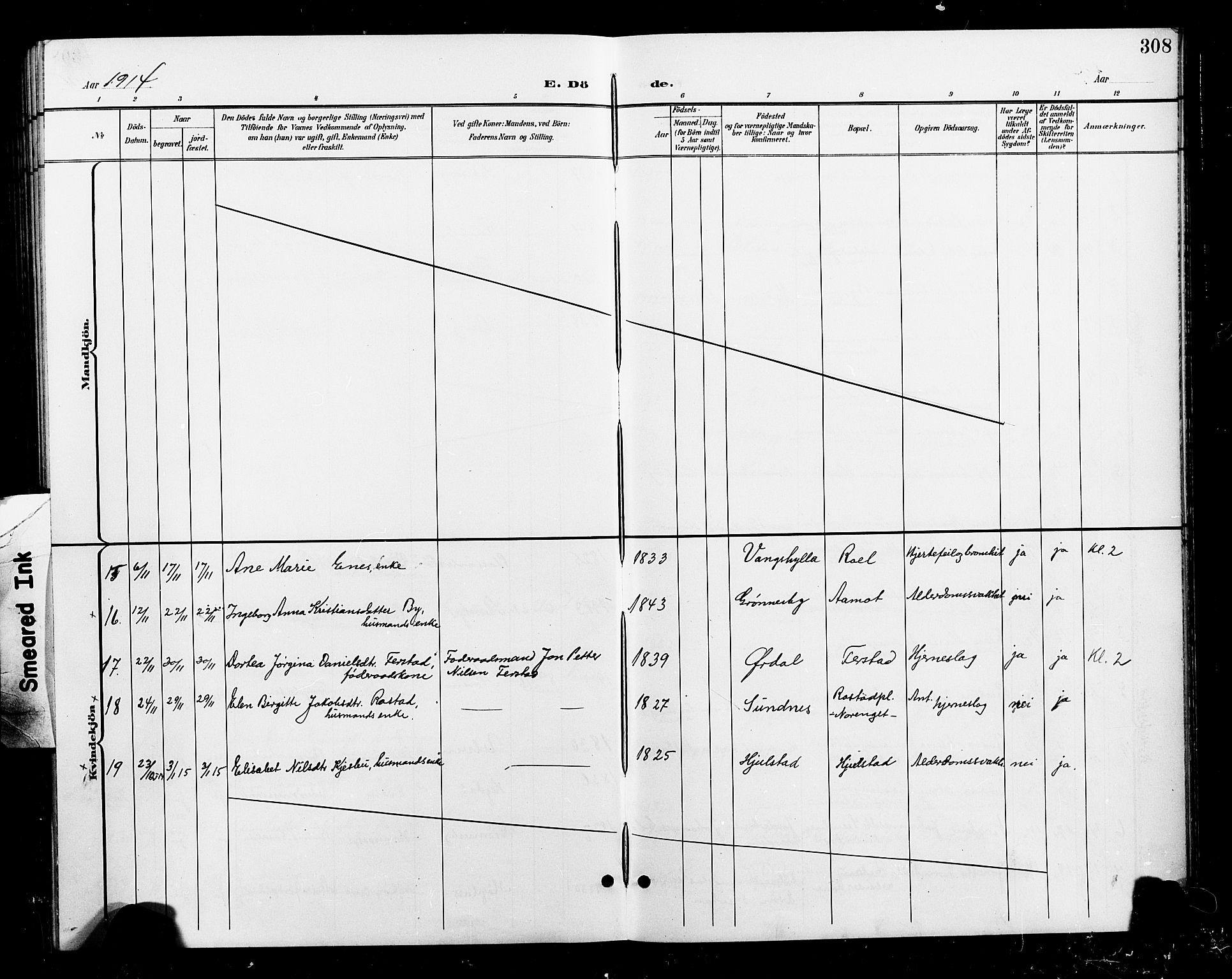 Ministerialprotokoller, klokkerbøker og fødselsregistre - Nord-Trøndelag, AV/SAT-A-1458/730/L0302: Parish register (copy) no. 730C05, 1898-1924, p. 308