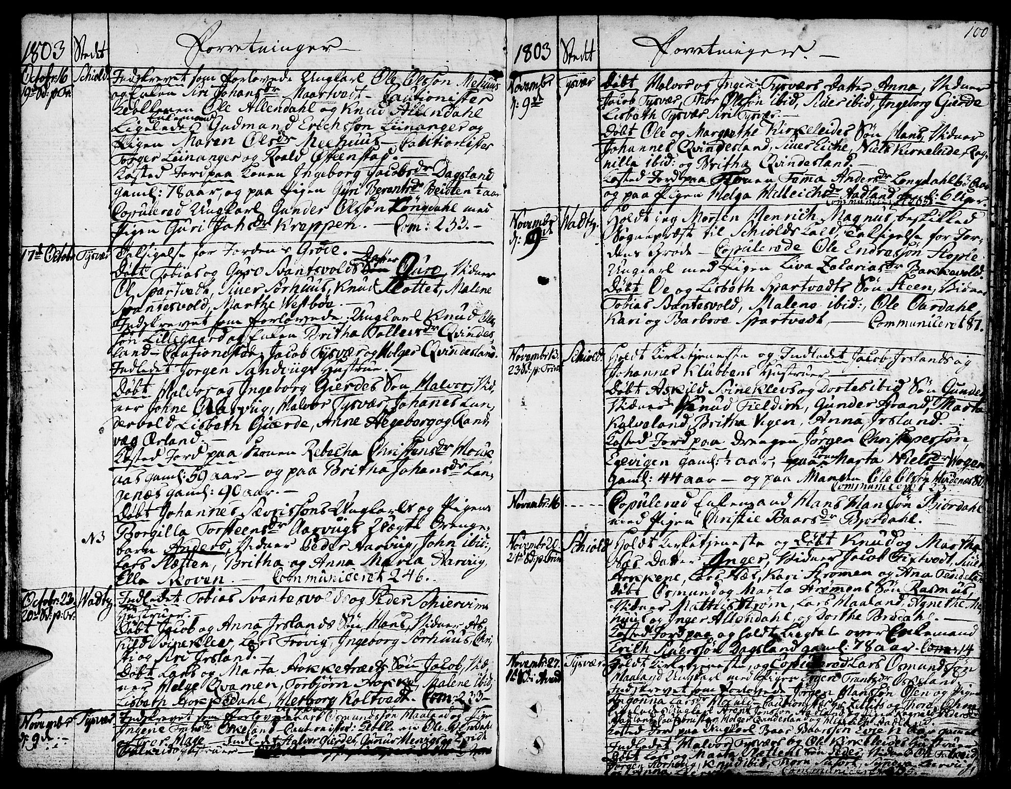 Skjold sokneprestkontor, AV/SAST-A-101847/H/Ha/Haa/L0002: Parish register (official) no. A 2, 1786-1815, p. 100