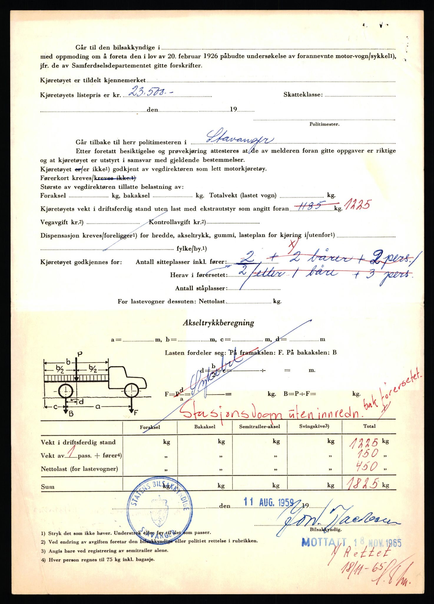 Stavanger trafikkstasjon, AV/SAST-A-101942/0/F/L0006: L-1700 - L-2149, 1930-1971, p. 1872