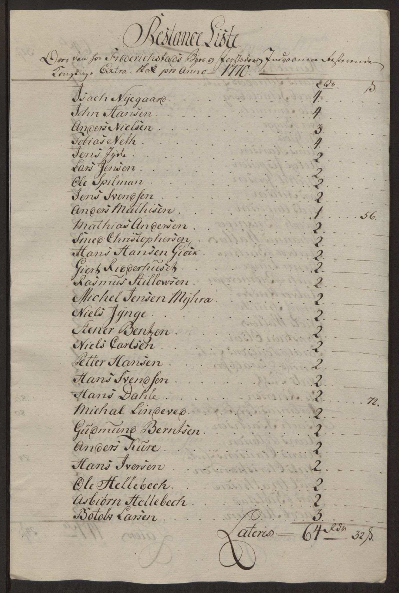 Rentekammeret inntil 1814, Reviderte regnskaper, Byregnskaper, RA/EA-4066/R/Rb/L0029/0001: [B3] Kontribusjonsregnskap / Ekstraskatt, 1762-1772, p. 367