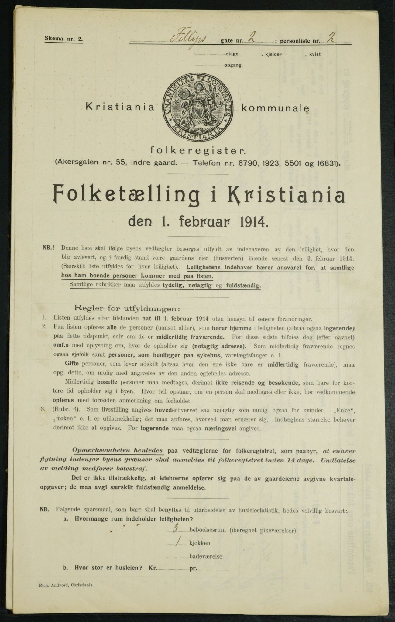 OBA, Municipal Census 1914 for Kristiania, 1914, p. 24376