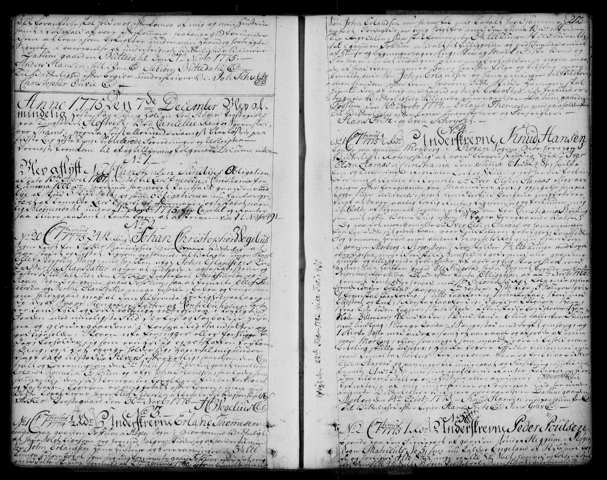 Lier, Røyken og Hurum sorenskriveri, SAKO/A-89/G/Ga/Gaa/L0004a: Mortgage book no. IVa, 1771-1779, p. 212