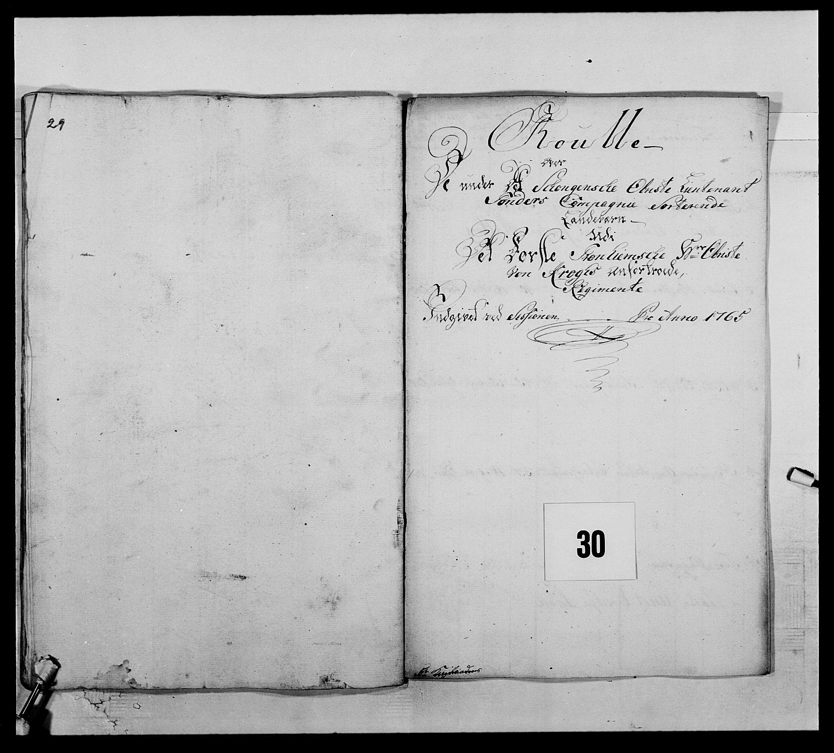Kommanderende general (KG I) med Det norske krigsdirektorium, AV/RA-EA-5419/E/Ea/L0510: 1. Trondheimske regiment, 1756-1765, p. 340